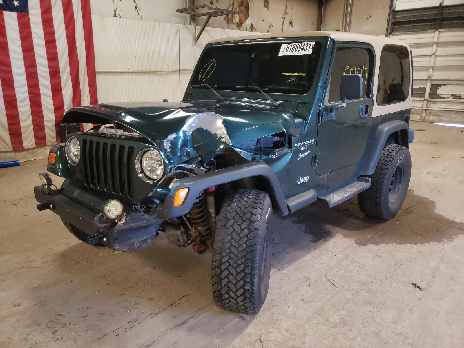 Photo 2 from auction – 2000 JEEP WRANGLER / with VIN 1J4FA49S9YP741442