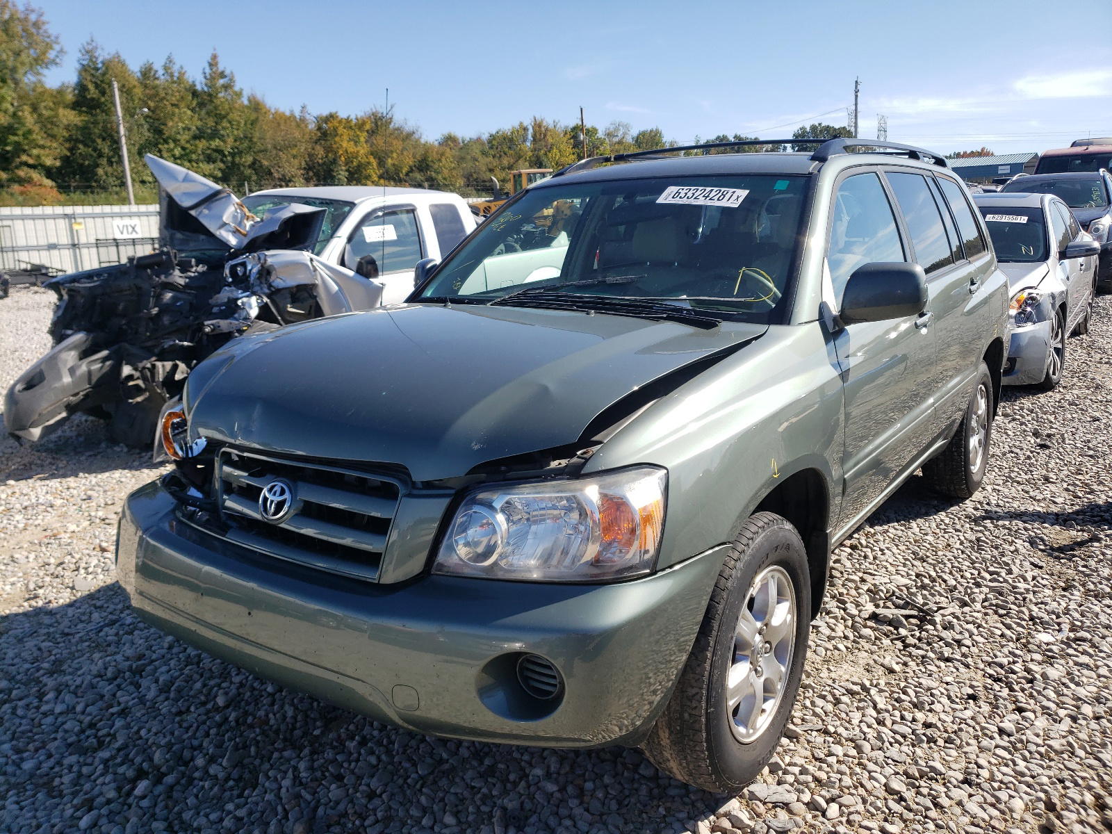 Photo 2 from auction – 2006 TOYOTA HIGHLANDER with VIN JTEEP21A860166162