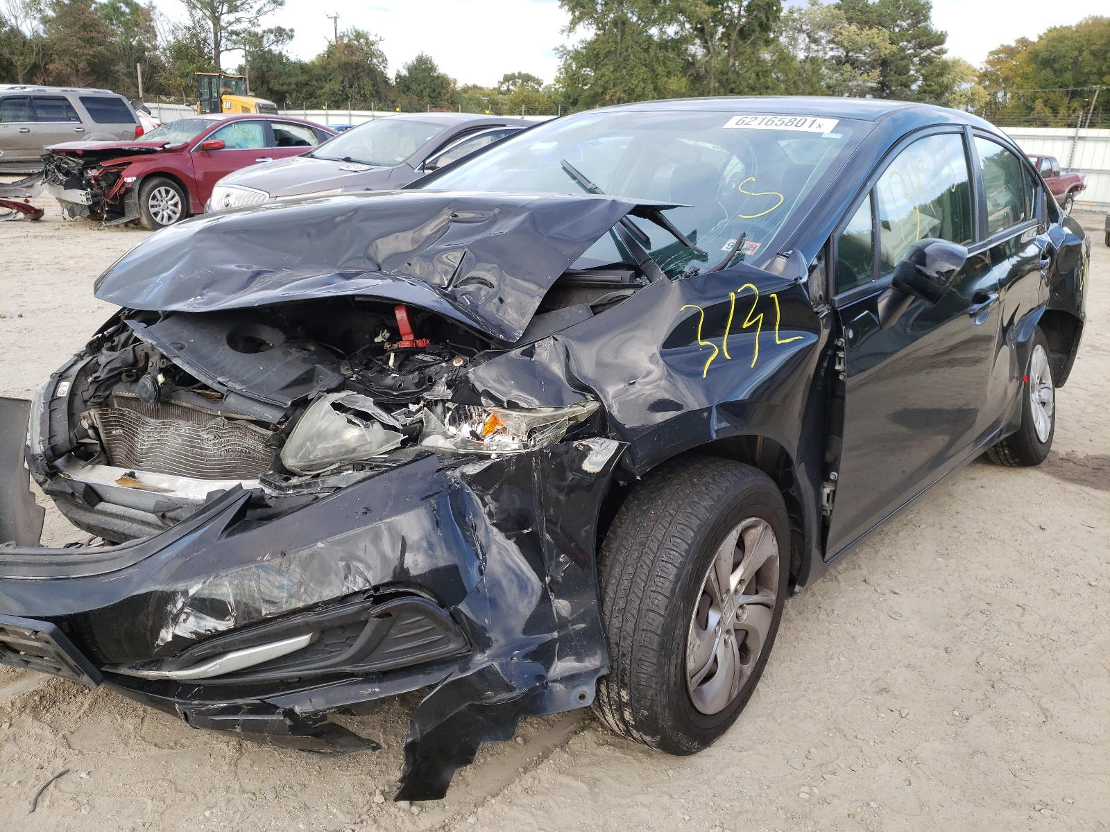 Photo 2 from auction – 2014 HONDA CIVIC LX with VIN 19XFB2F53EE253606