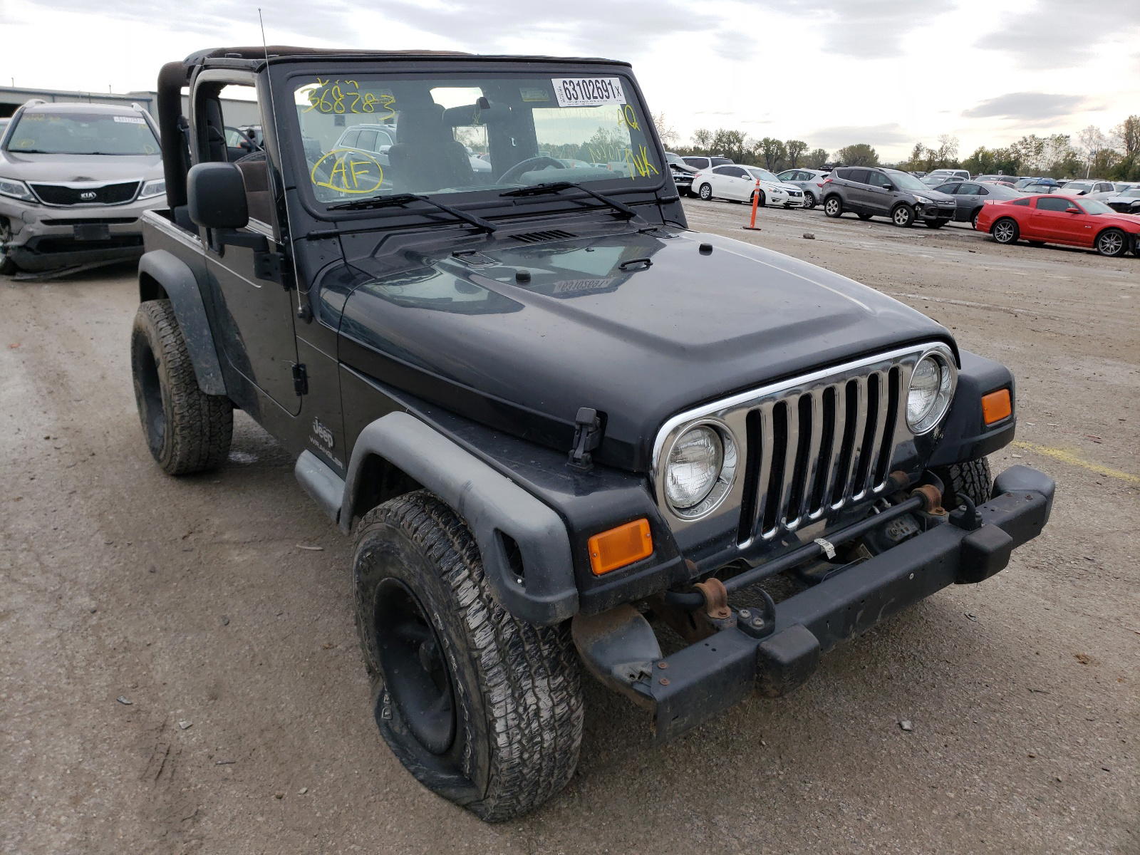 JEEP WRANGLER C 2003 with VIN 1J4FA39S83P368283 - Photo from auction