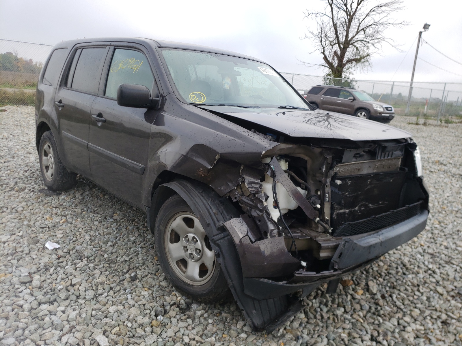 HONDA PILOT LX 2013 with VIN 5FNYF3H26DB041930 - Photo from auction