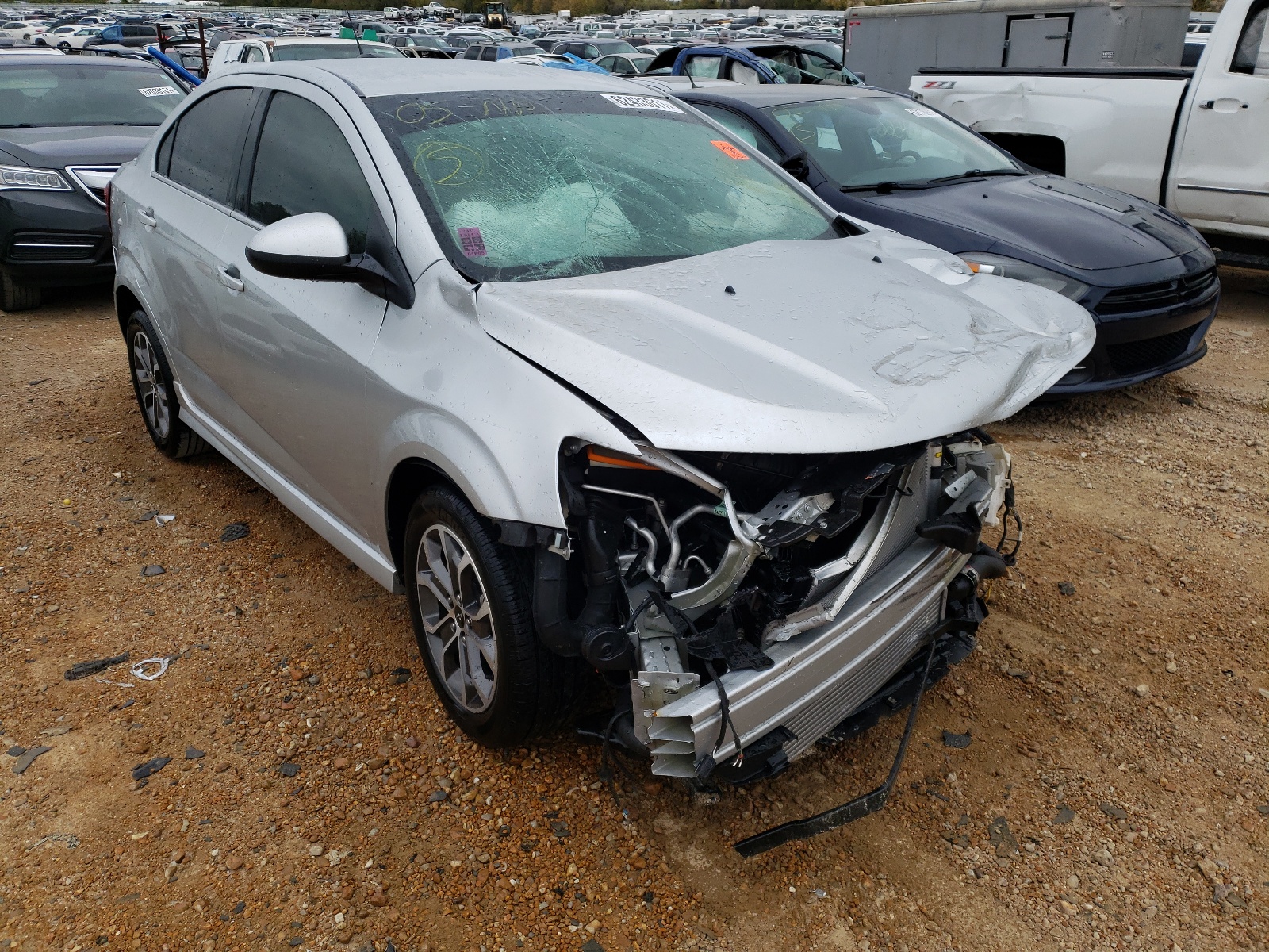 Photo 1 from auction – 2020 CHEVROLET SONIC LT with VIN 1G1JD5SB2L4122322