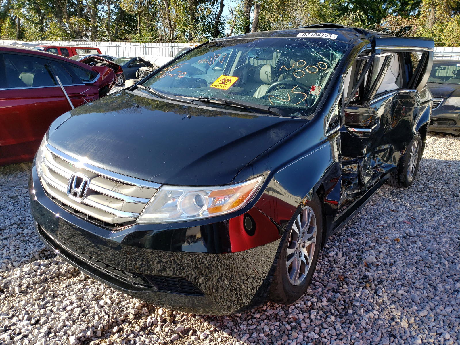 Photo 2 from auction – 2012 HONDA ODYSSEY EX with VIN 5FNRL5H63CB095955