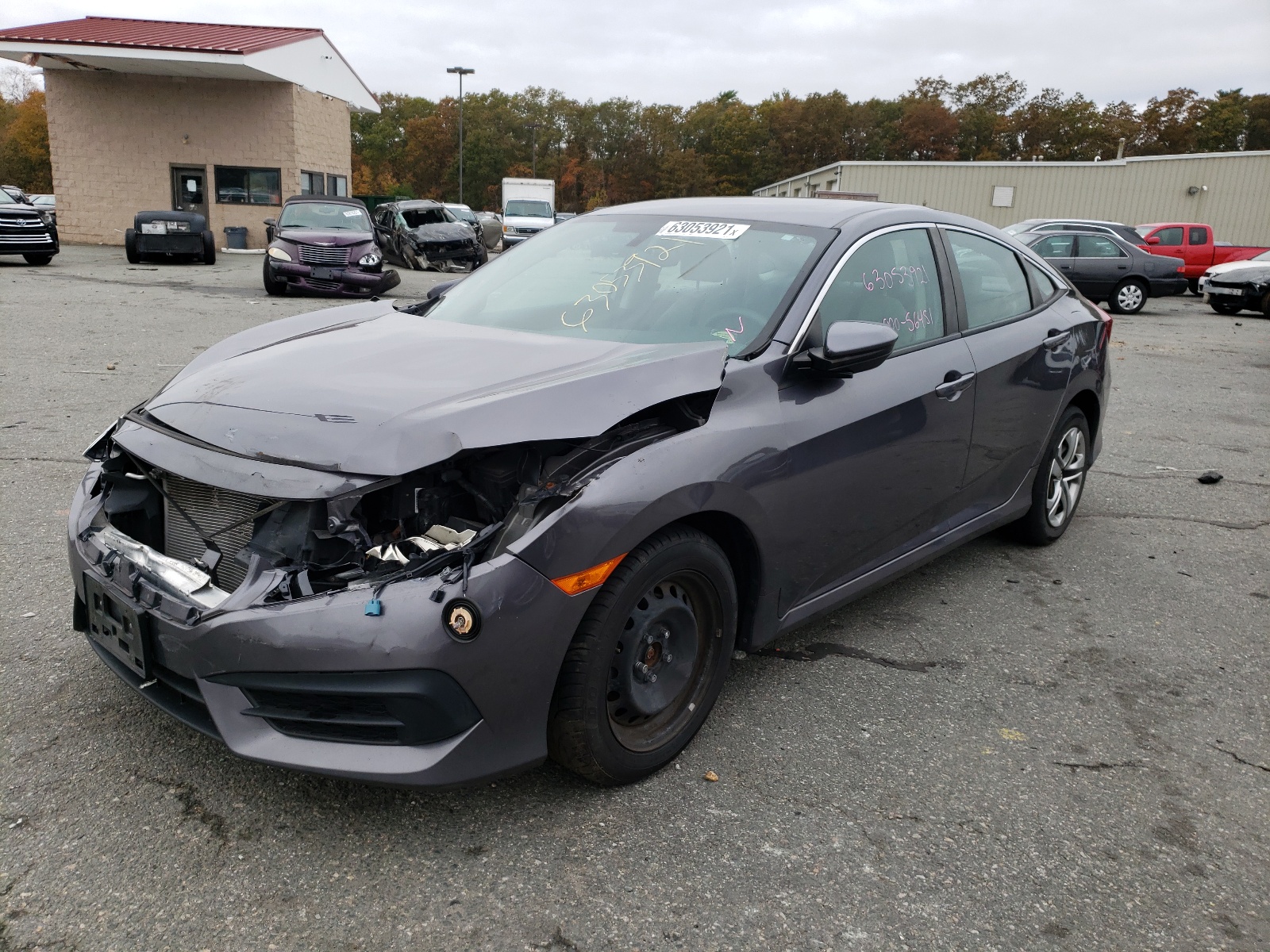 Photo 2 from auction – 2016 HONDA CIVIC LX with VIN 19XFC2F55GE205718