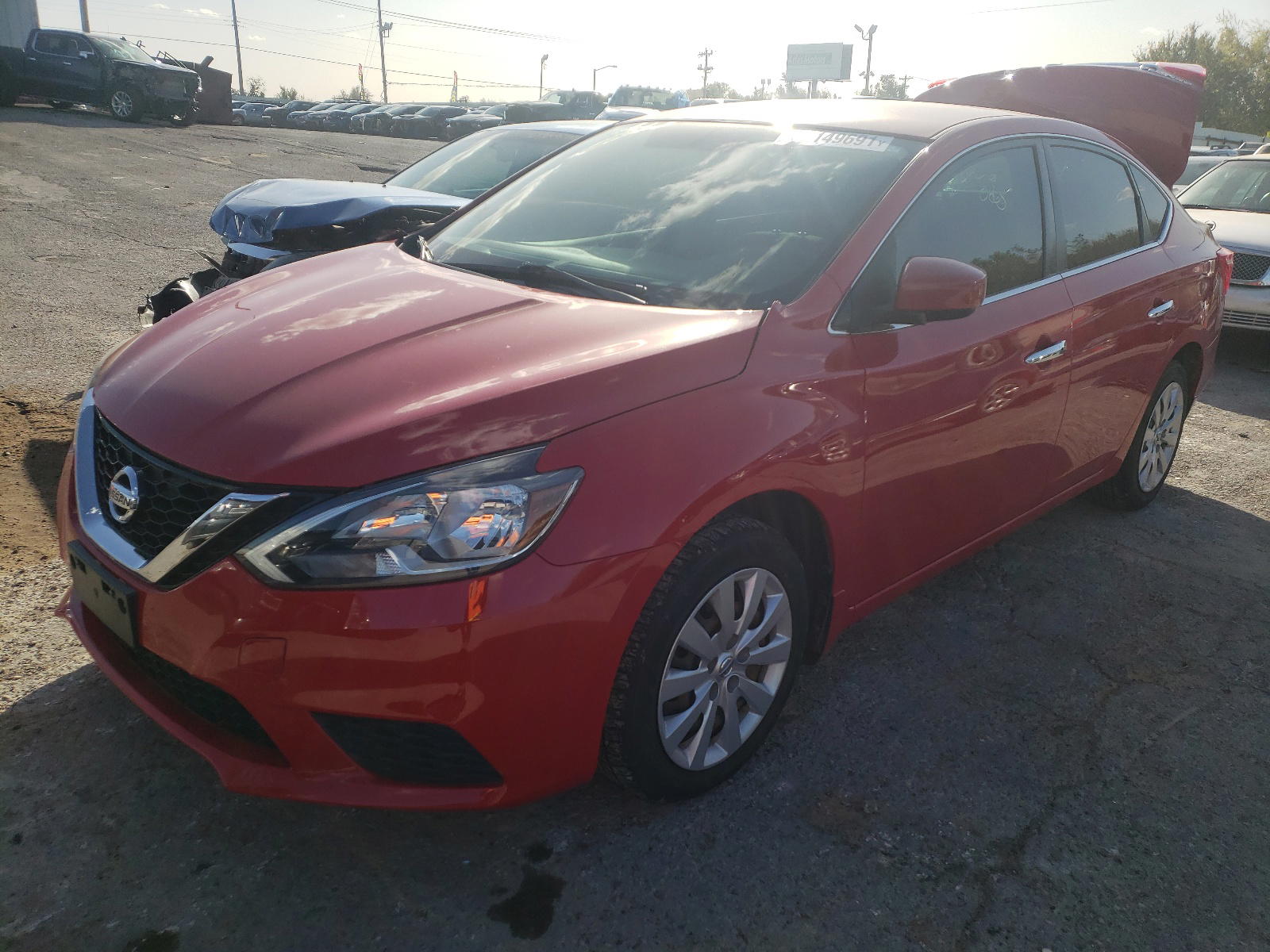 Photo 2 from auction – 2017 NISSAN SENTRA S with VIN 3N1AB7AP3HL696339