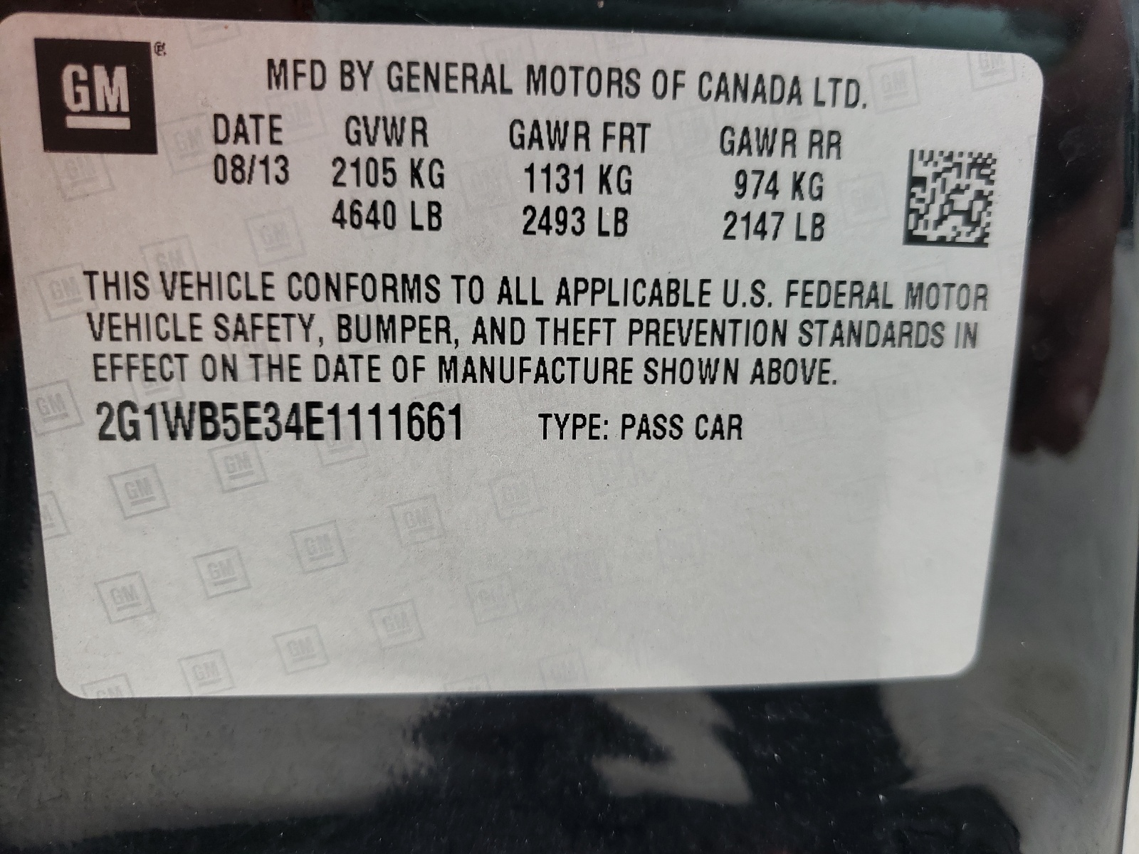 Photo 10 from auction – 2014 CHEVROLET IMPALA LIM with VIN 2G1WB5E34E1111661
