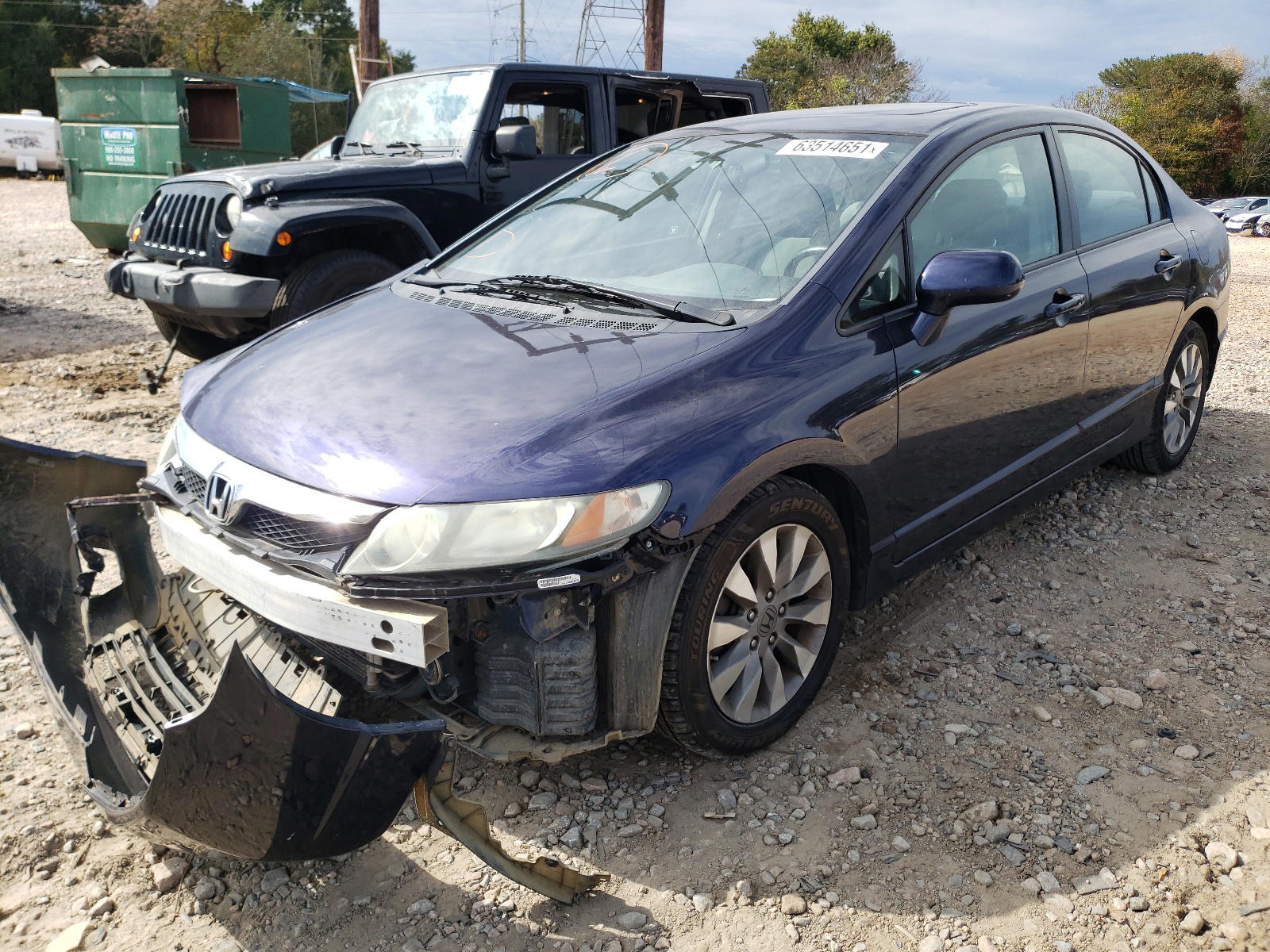 Photo 2 from auction – 2011 HONDA CIVIC EX with VIN 2HGFA1F88BH545356