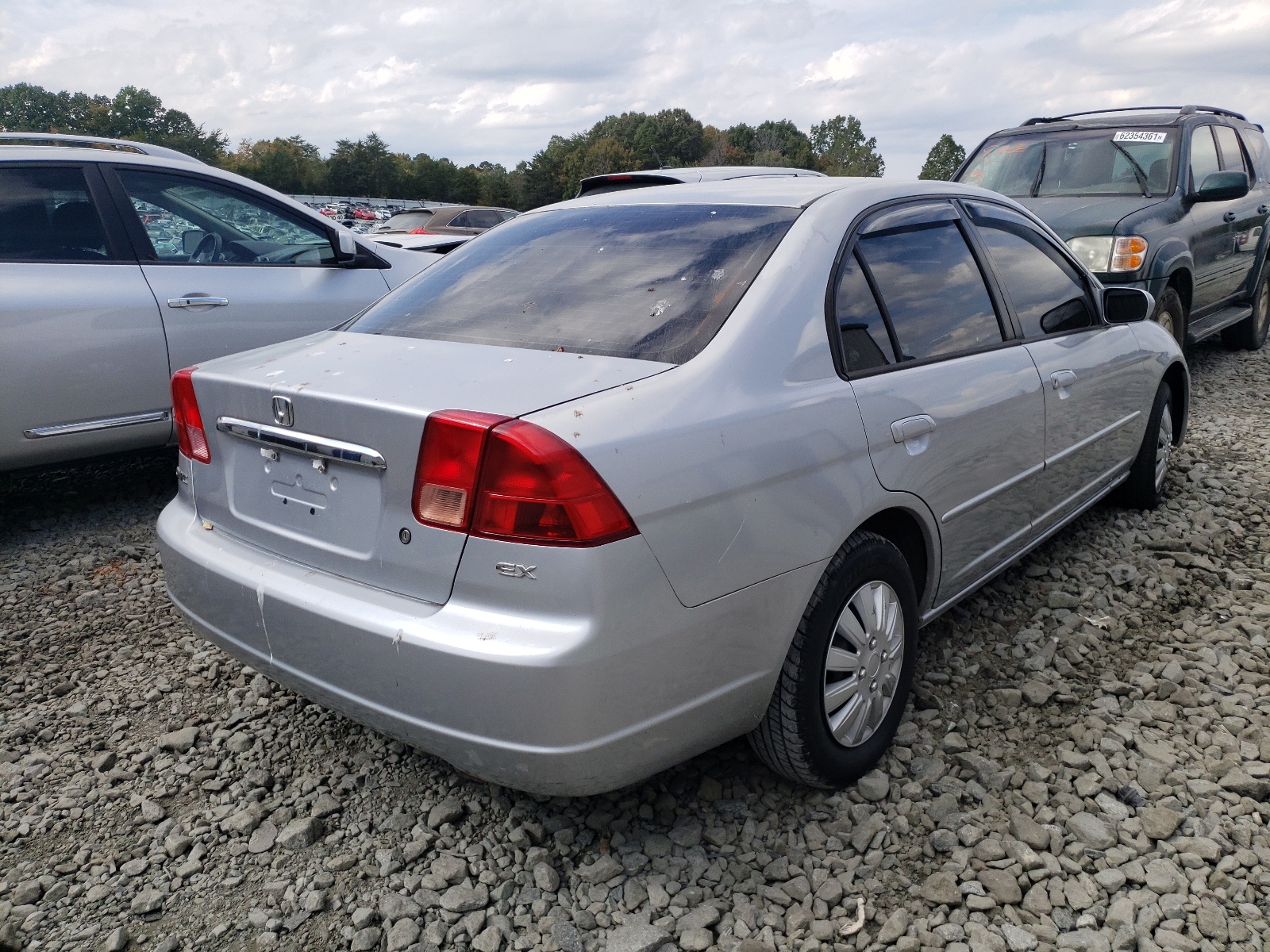 Photo 4 from auction – 2001 HONDA CIVIC EX with VIN 1HGES26791L010219