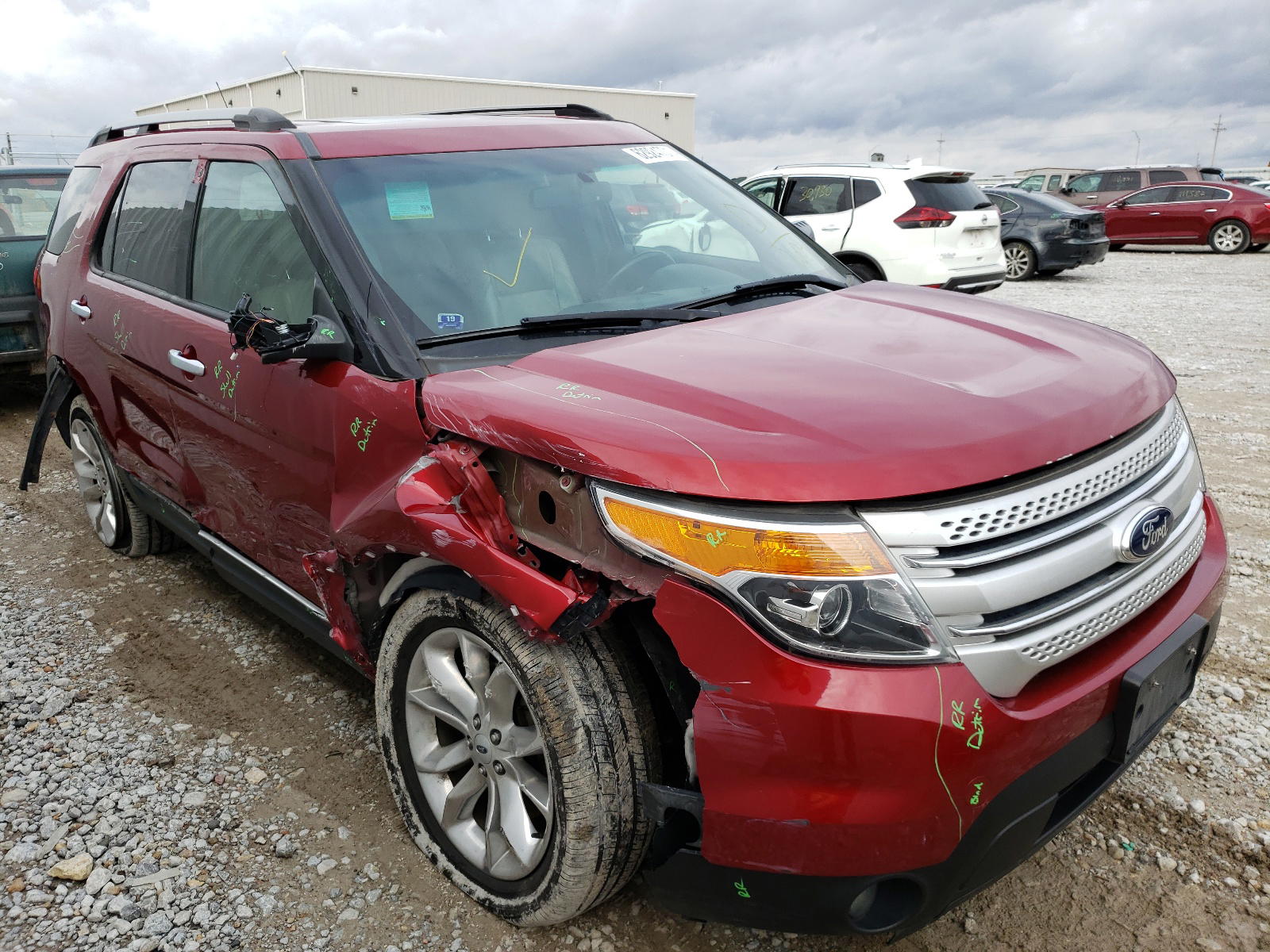 FORD EXPLORER X 2013 with VIN 1FM5K8D88DGC52604 - Photo from auction
