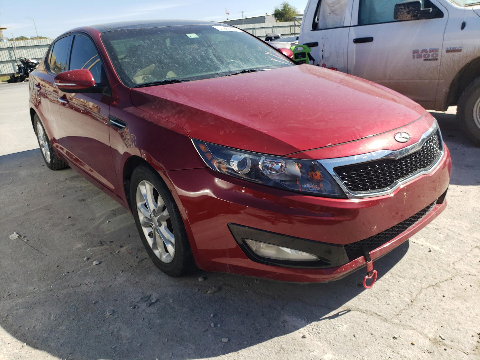 KIA OPTIMA EX 2012 with VIN 5XXGN4A74CG057565 - Photo from auction