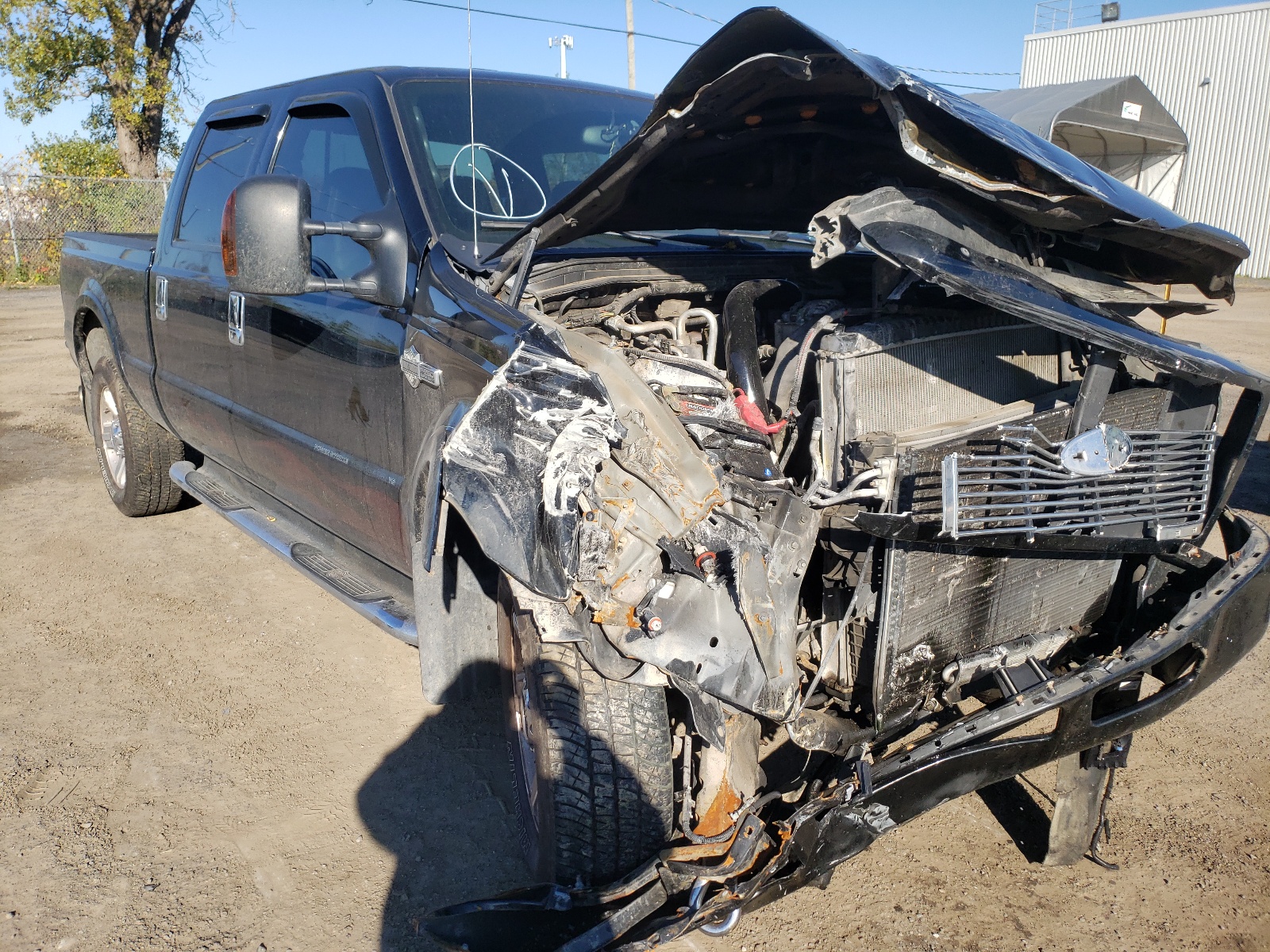 FORD F250 SUPER 2005 with VIN 1FTSW21P45EB83928 - Photo from auction