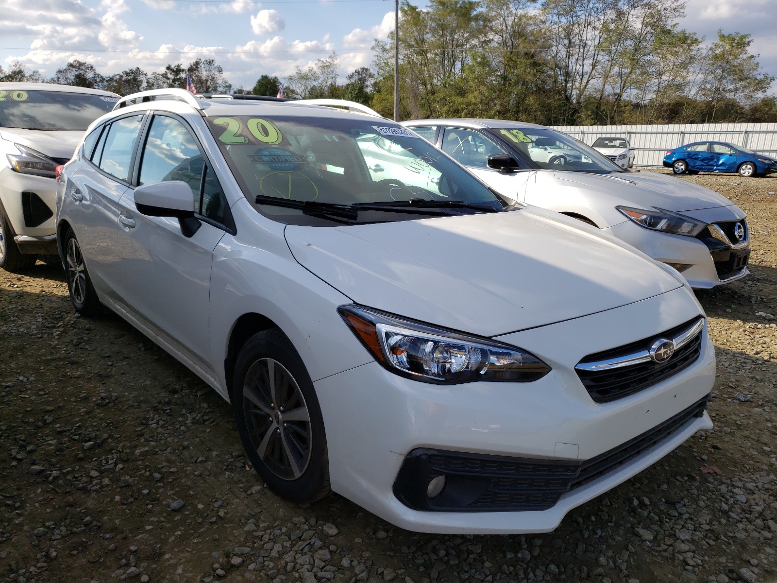 SUBARU IMPREZA PR 2020 with VIN 4S3GTAD61L3717777 - Photo from auction