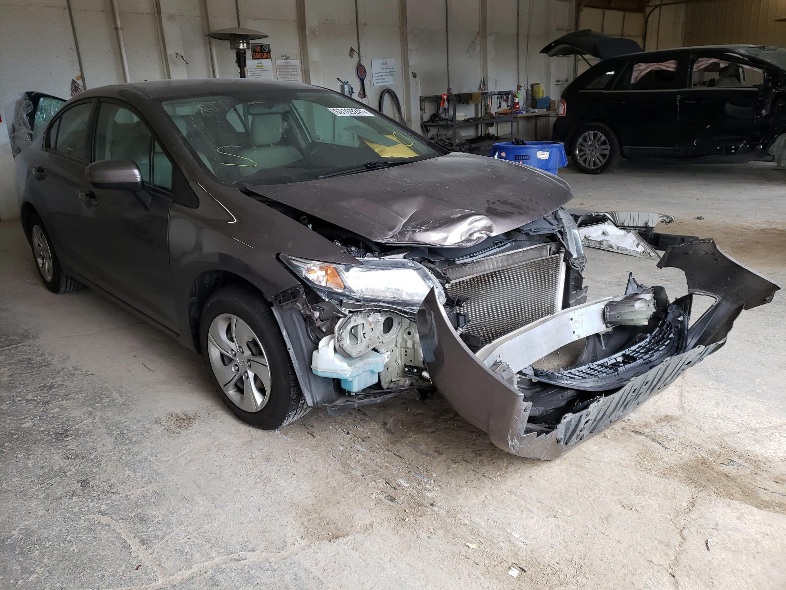 HONDA CIVIC LX 2014 with VIN 19XFB2F58EE061632 - Photo from auction