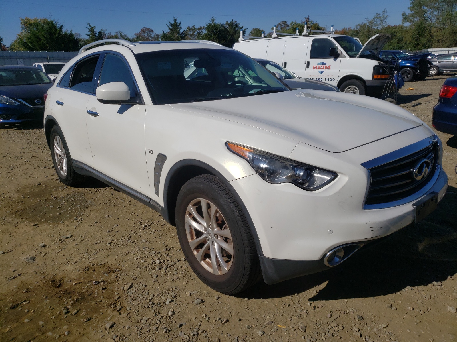Photo 1 from auction – 2014 INFINITI QX70 with VIN JN8CS1MW0EM413181