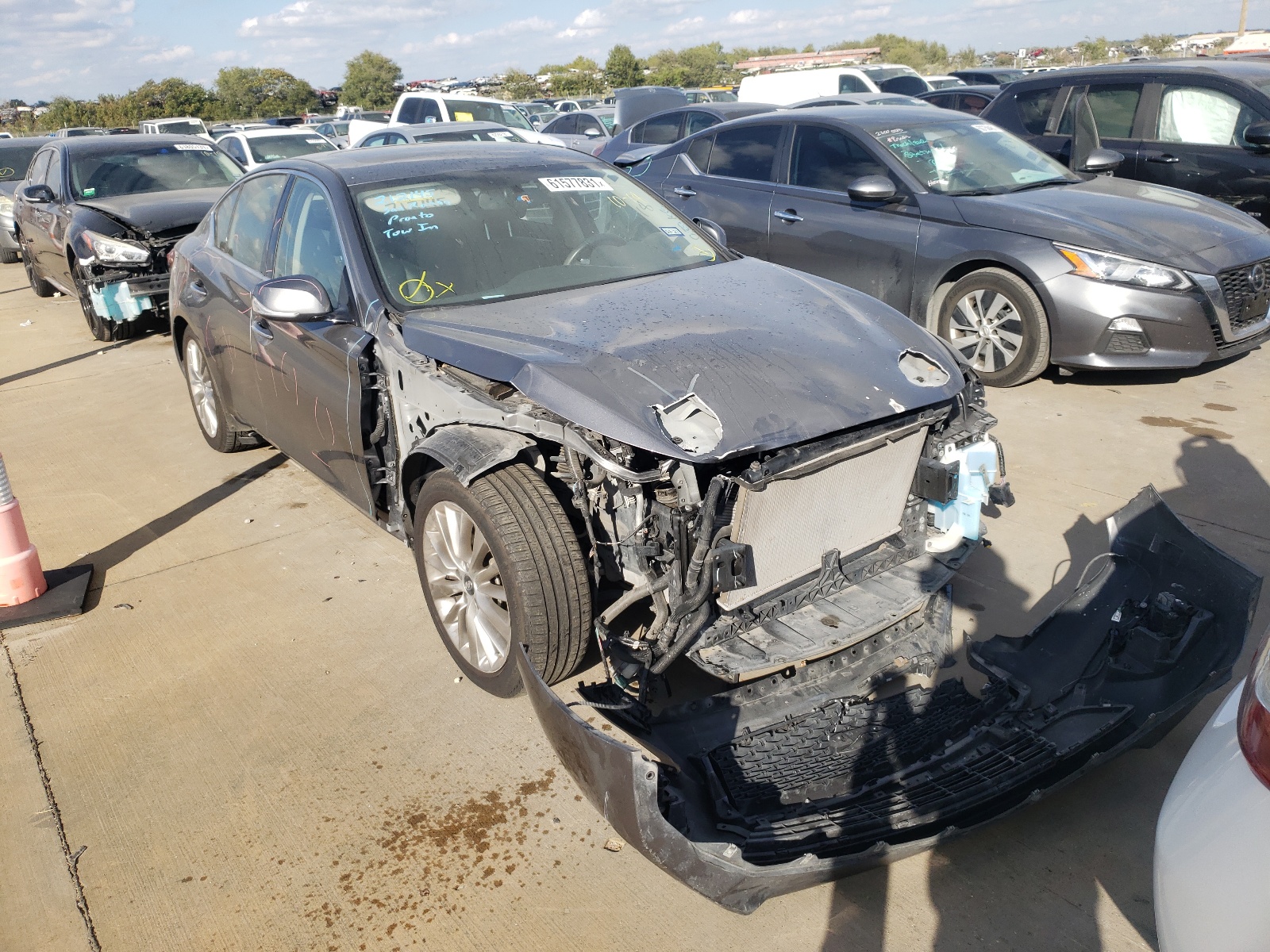 Photo 1 from auction – 2019 INFINITI Q50 LUXE with VIN JN1EV7AP6KM511643