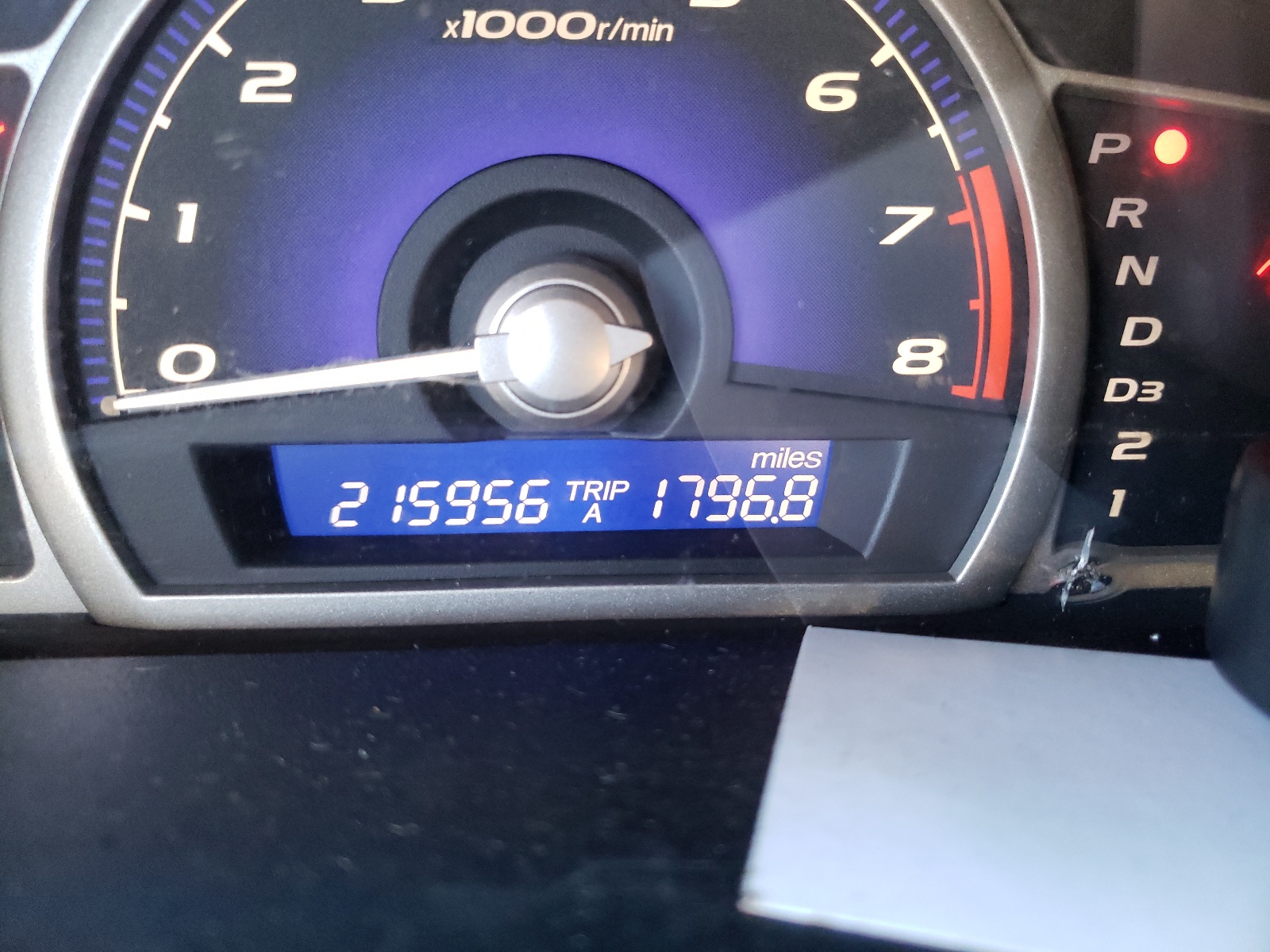Photo 8 from auction – 2007 HONDA CIVIC LX with VIN 1HGFA165X7L130328