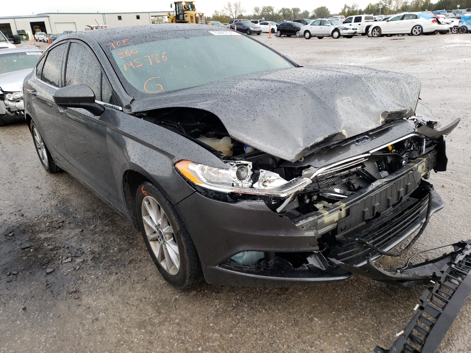FORD FUSION SE 2017 with VIN 3FA6P0H77HR145786 - Photo from auction