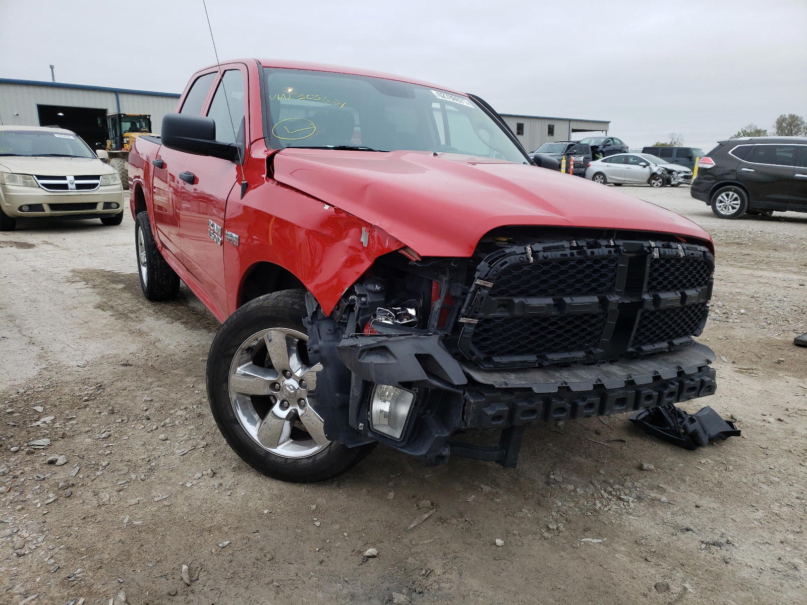 RAM 1500 ST 2018 with VIN 1C6RR6KT4JS305621 - Photo from auction