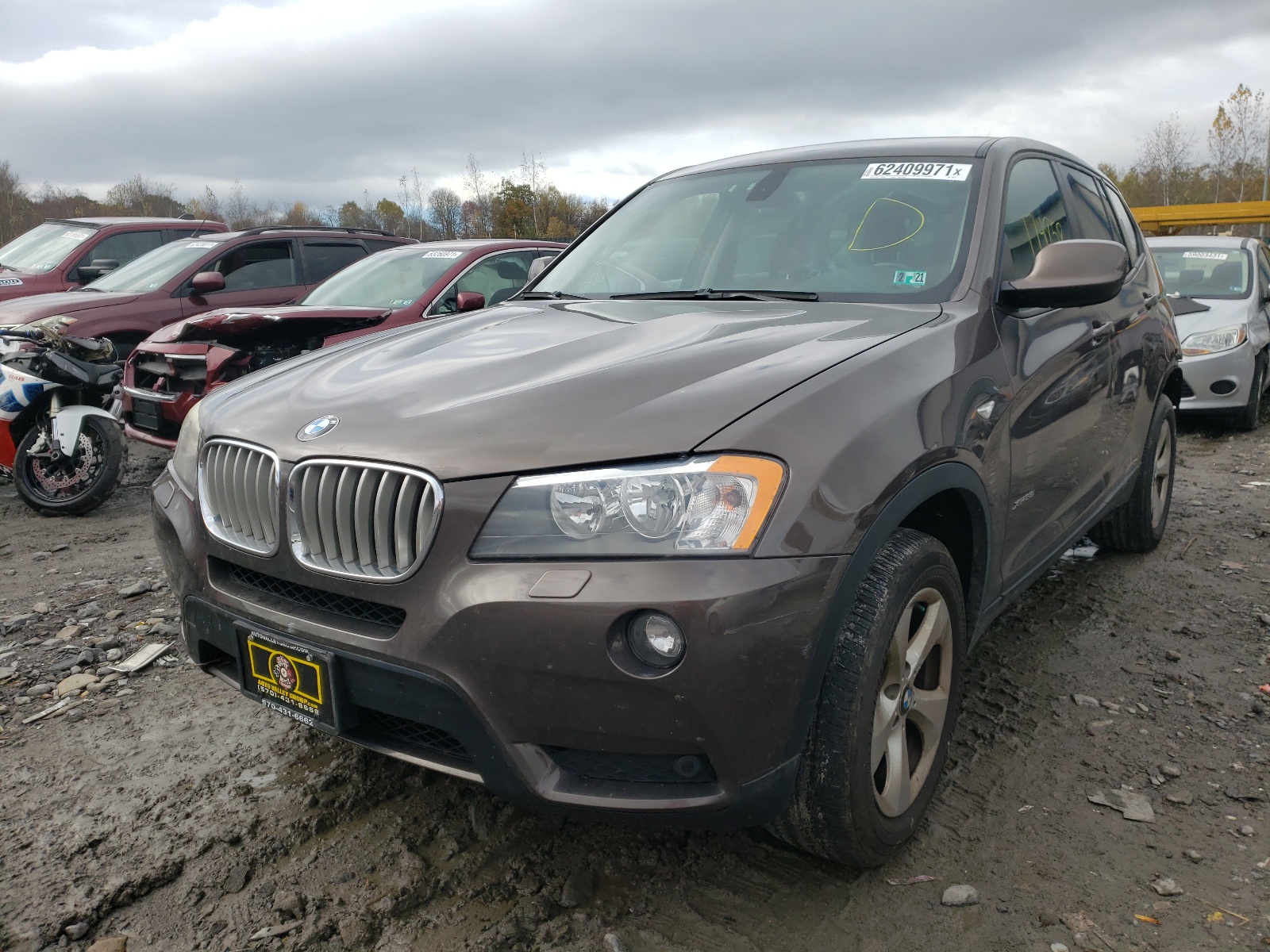 Photo 2 from auction – 2011 BMW X3 XDRIVE2 with VIN 5UXWX5C5XBL703373