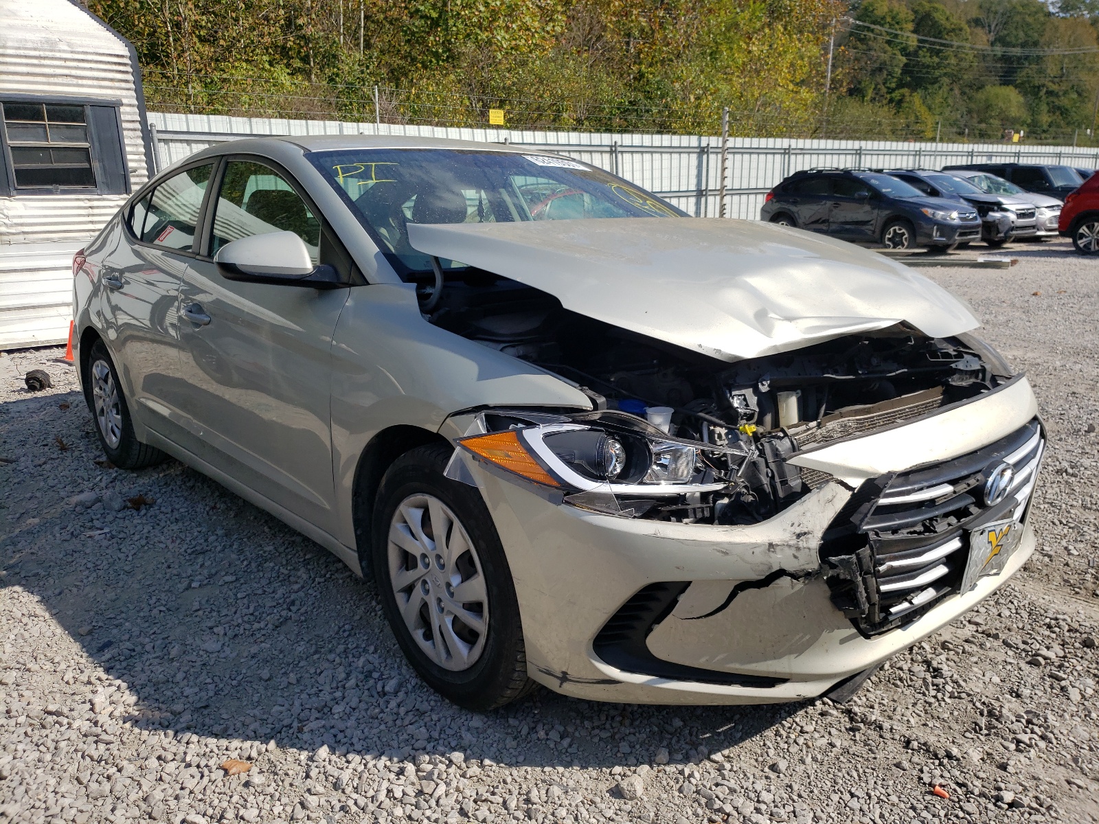 HYUNDAI ELANTRA SE 2017 with VIN 5NPD74LF7HH069786 - Photo from auction