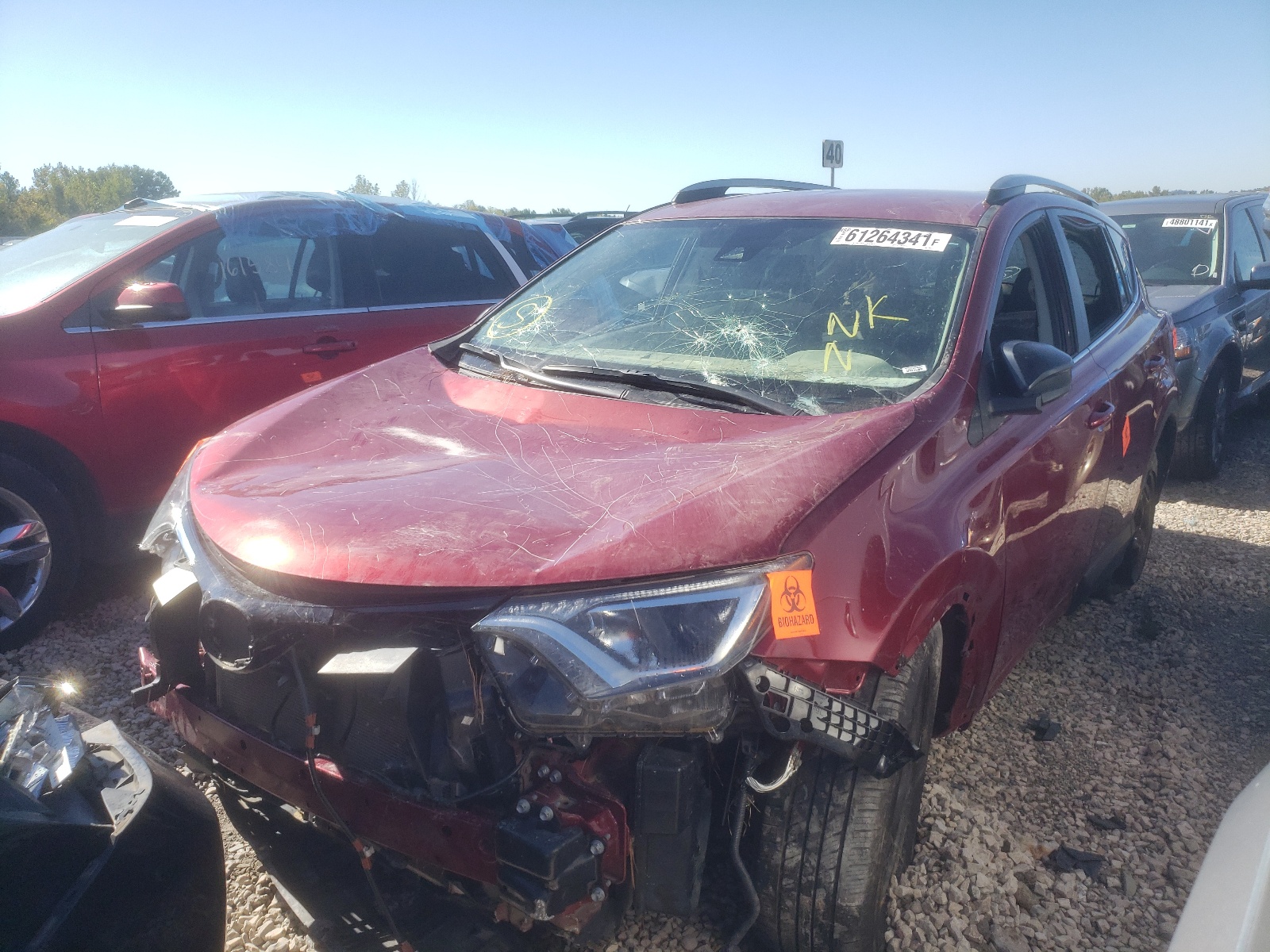 Photo 2 from auction – 2018 TOYOTA RAV4 LE with VIN 2T3ZFREV3JW489070