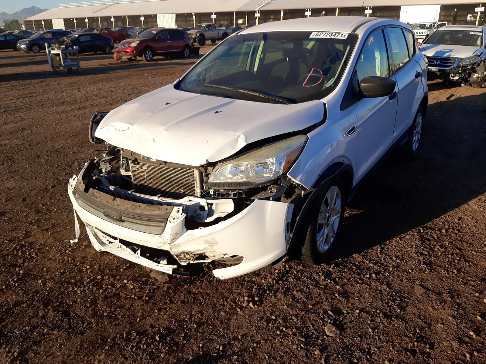 Photo 2 from auction – 2014 FORD ESCAPE S with VIN 1FMCU0F76EUD09246