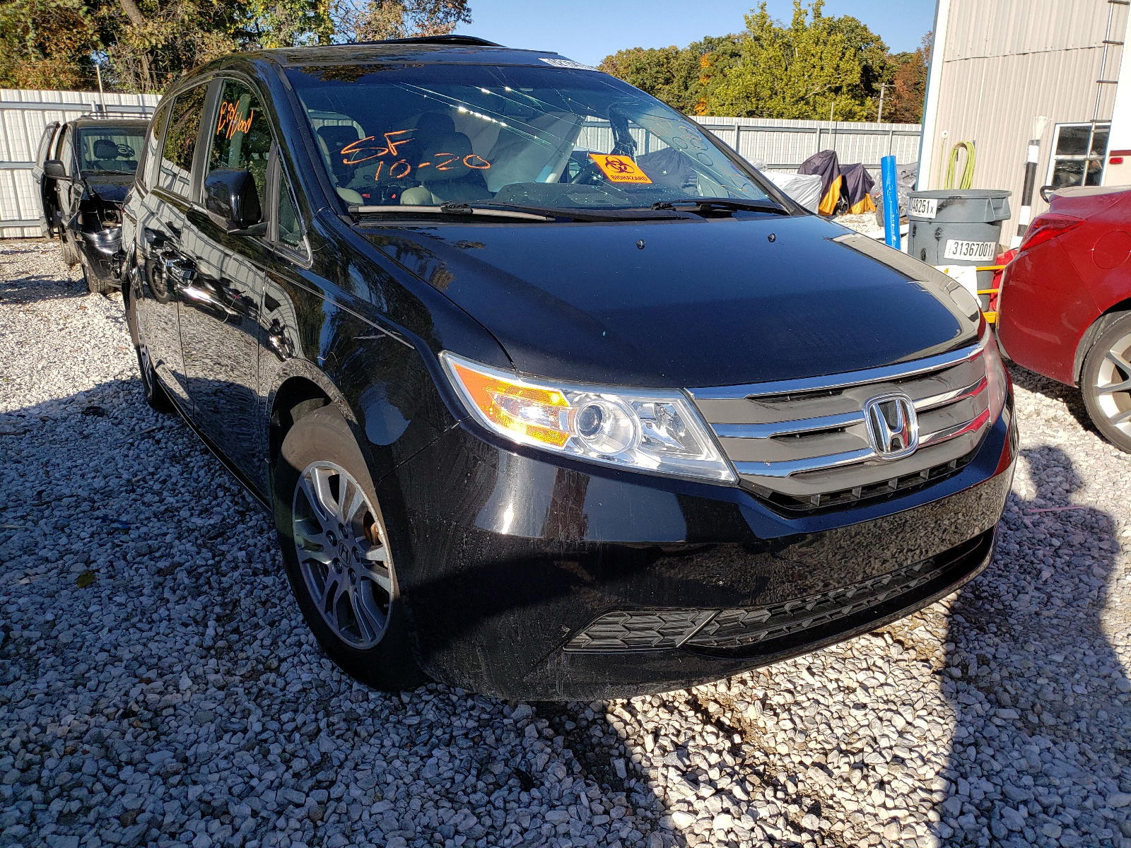HONDA ODYSSEY EX 2012 with VIN 5FNRL5H63CB095955 - Photo from auction