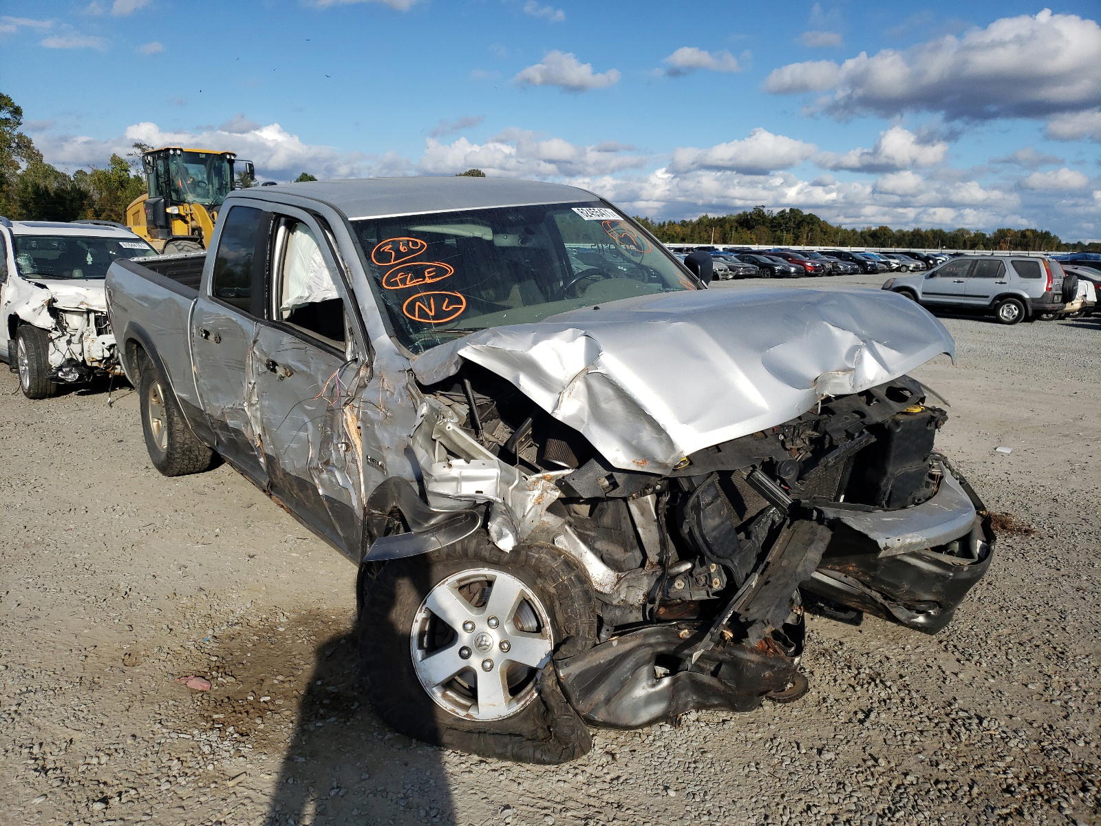 DODGE RAM 1500 2011 with VIN 1D7RV1GT9BS577248 - Photo from auction