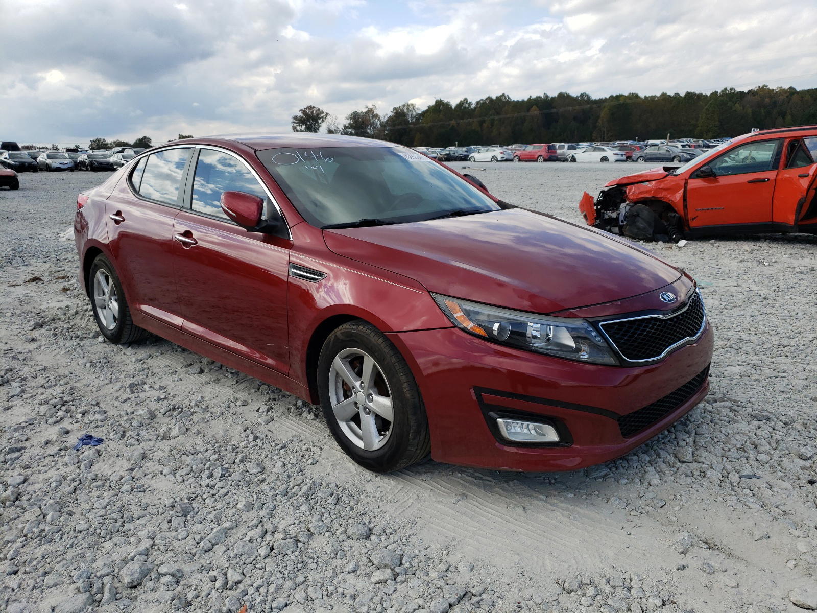 KIA OPTIMA LX 2015 with VIN 5XXGM4A74FG350146 - Photo from auction