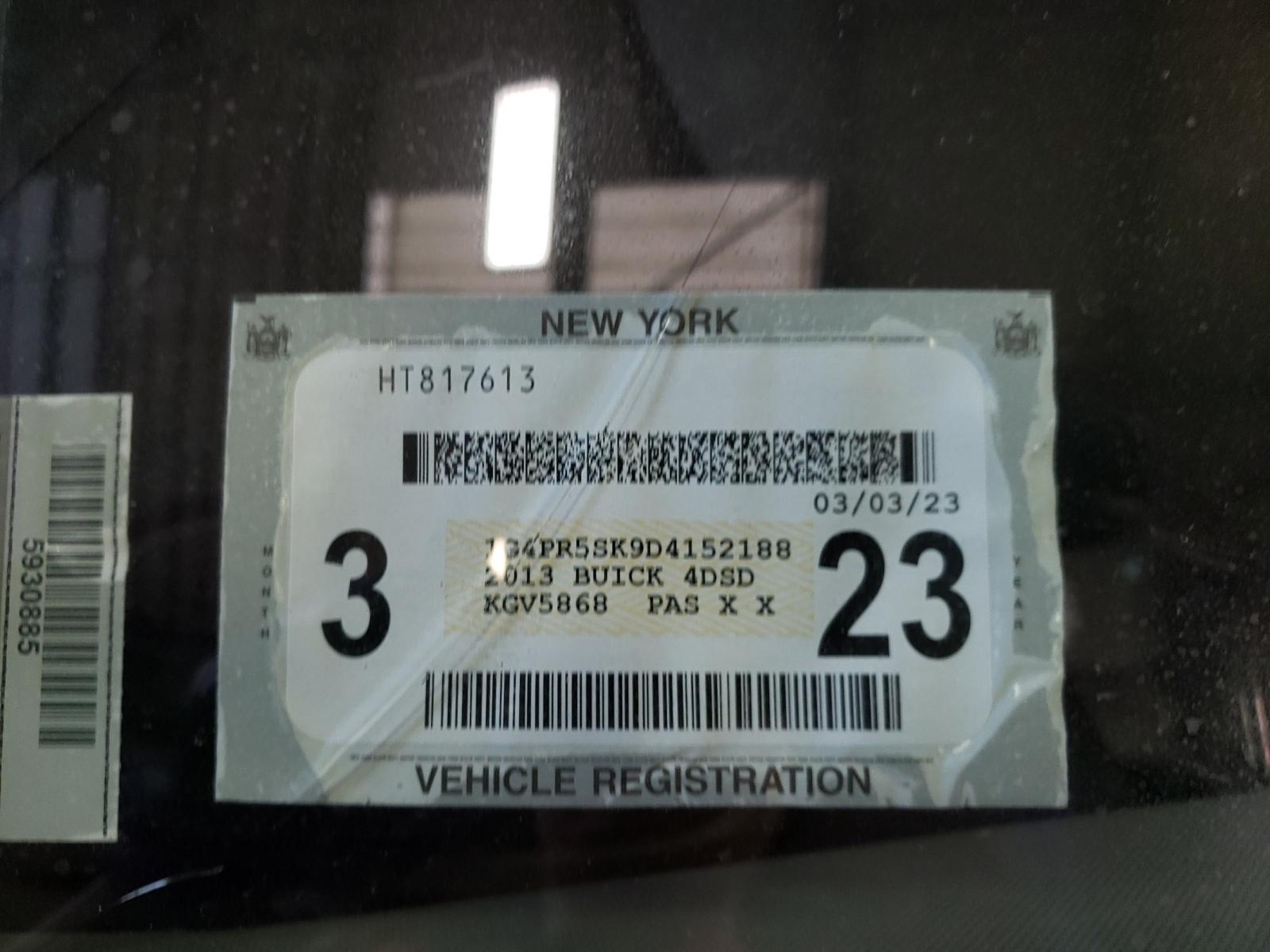 Photo 10 from auction – 2013 BUICK VERANO CON with VIN 1G4PR5SK9D4152188