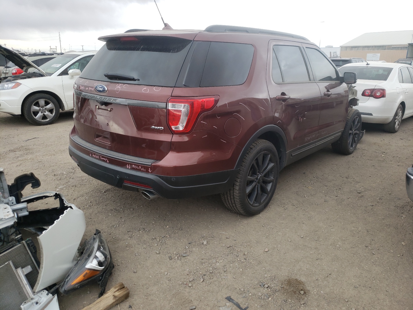 Photo 4 from auction – 2018 FORD EXPLORER X with VIN 1FM5K8D8XJGC14187