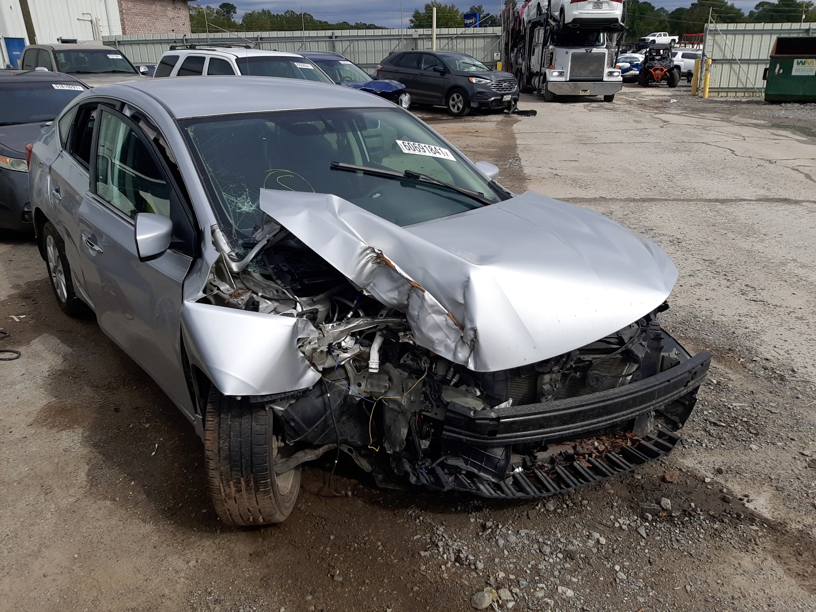 NISSAN SENTRA 2017 with VIN 3N1AB7AP5HY241334 - Photo from auction