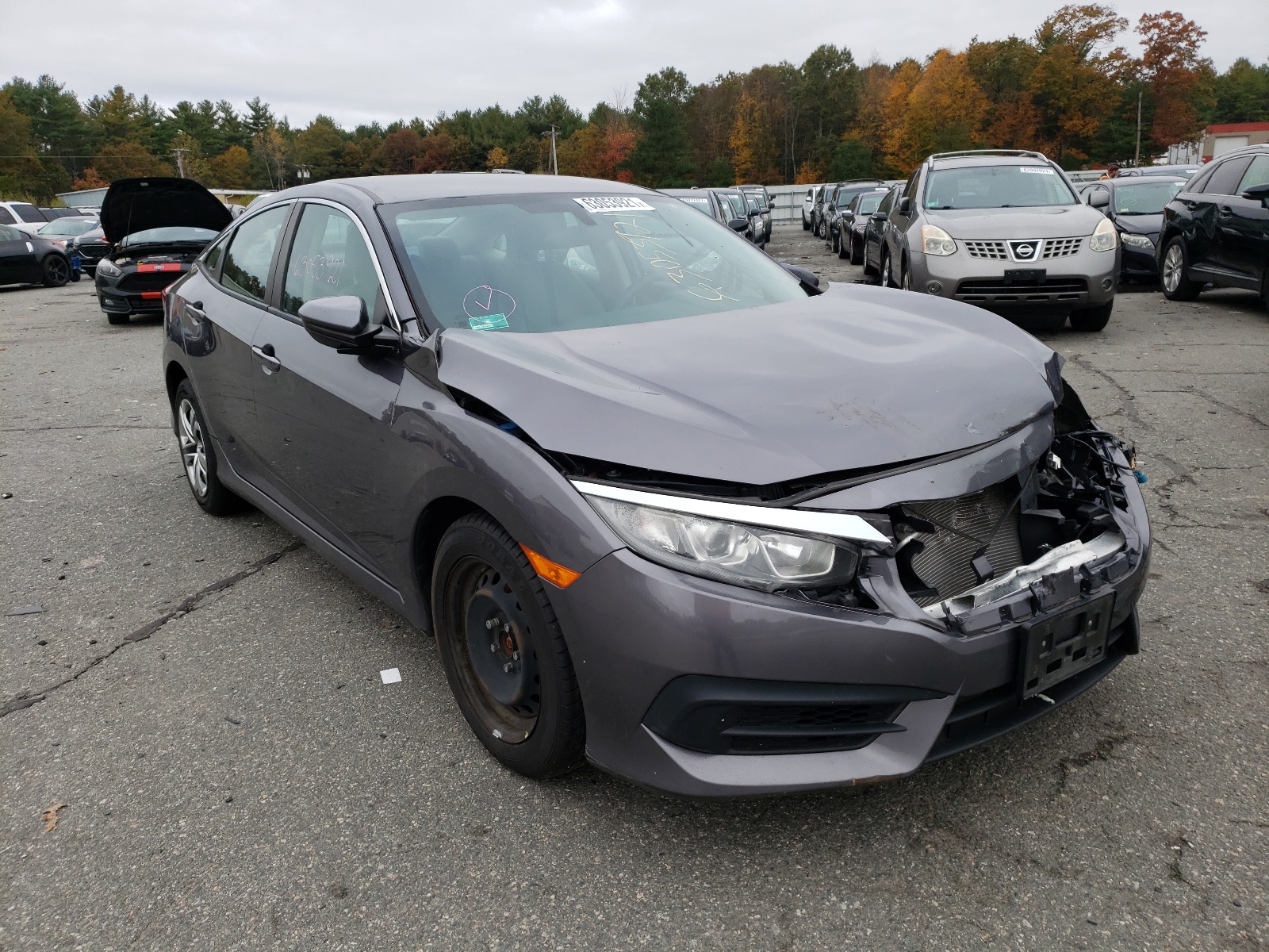 Photo 1 from auction – 2016 HONDA CIVIC LX with VIN 19XFC2F55GE205718
