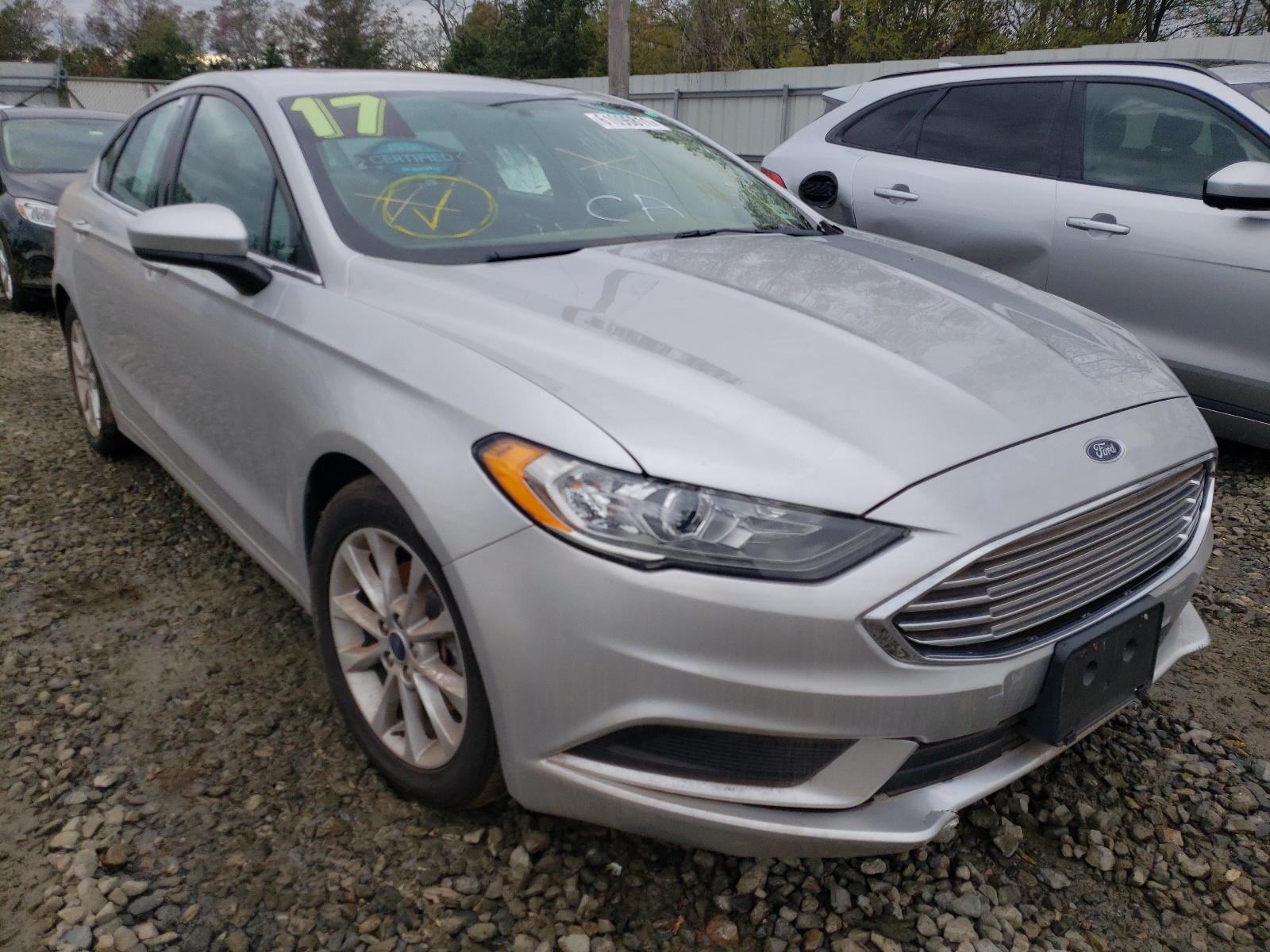 FORD FUSION SE 2017 with VIN 3FA6P0HD3HR107235 - Photo from auction