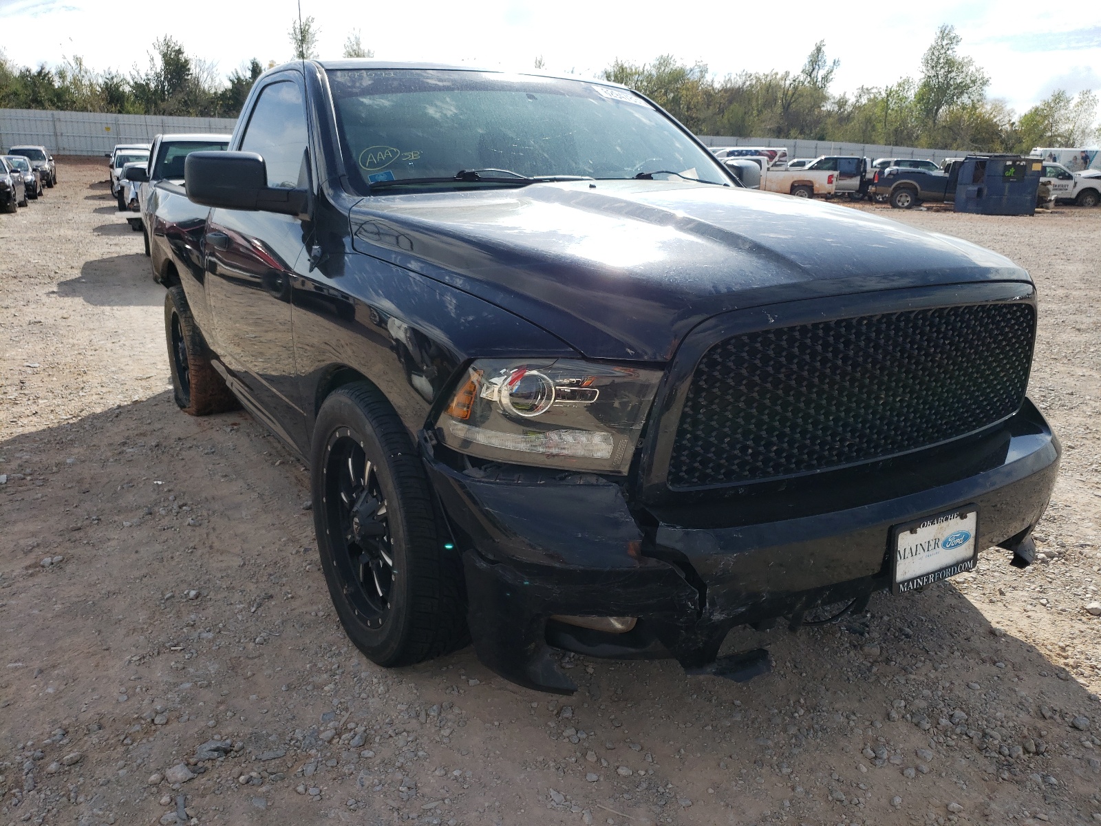 DODGE RAM 1500 S 2012 with VIN 3C6JD6AT7CG279572 - Photo from auction