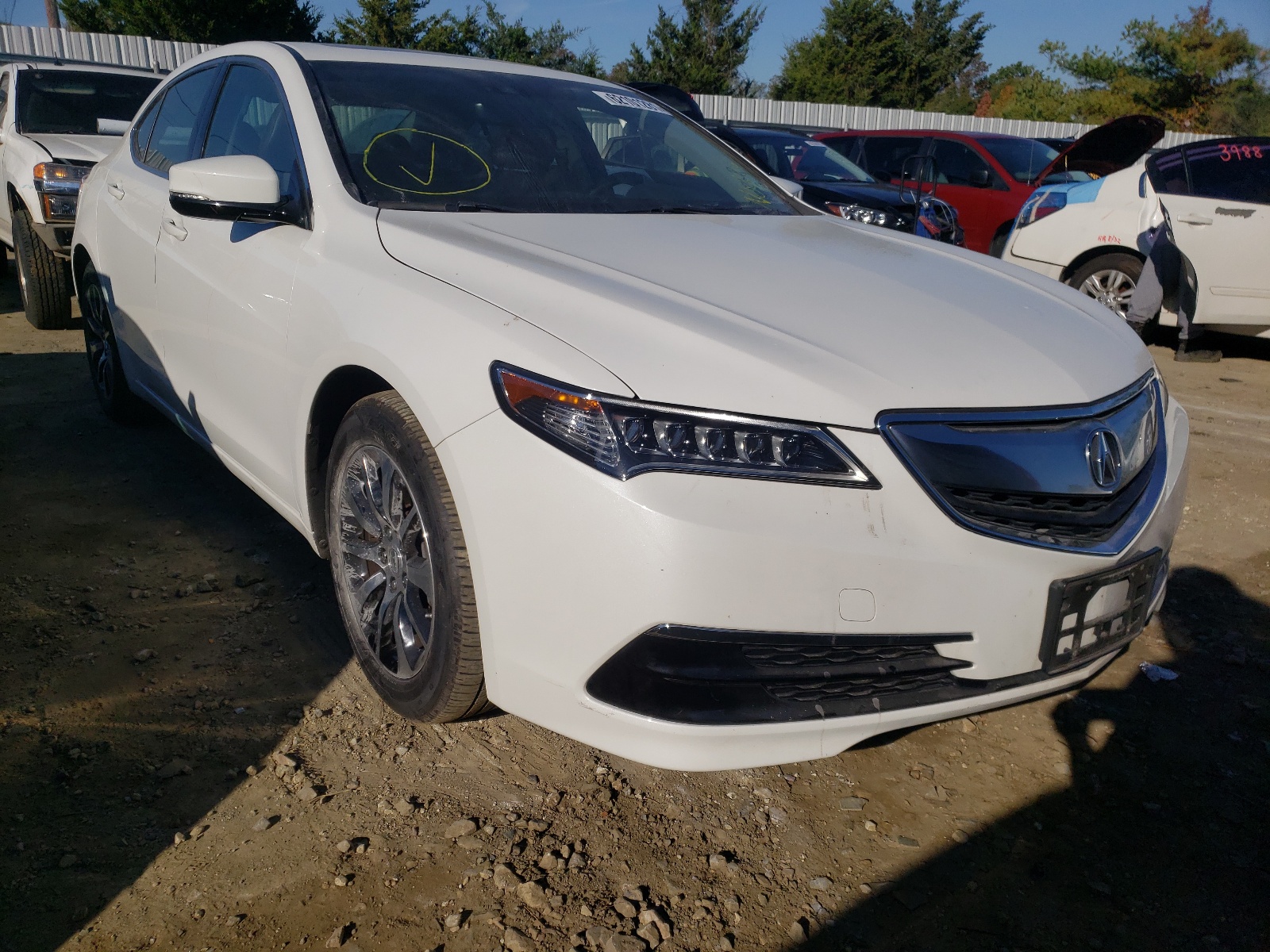 ACURA TLX TECH 2017 with VIN 19UUB1F53HA007276 - Photo from auction