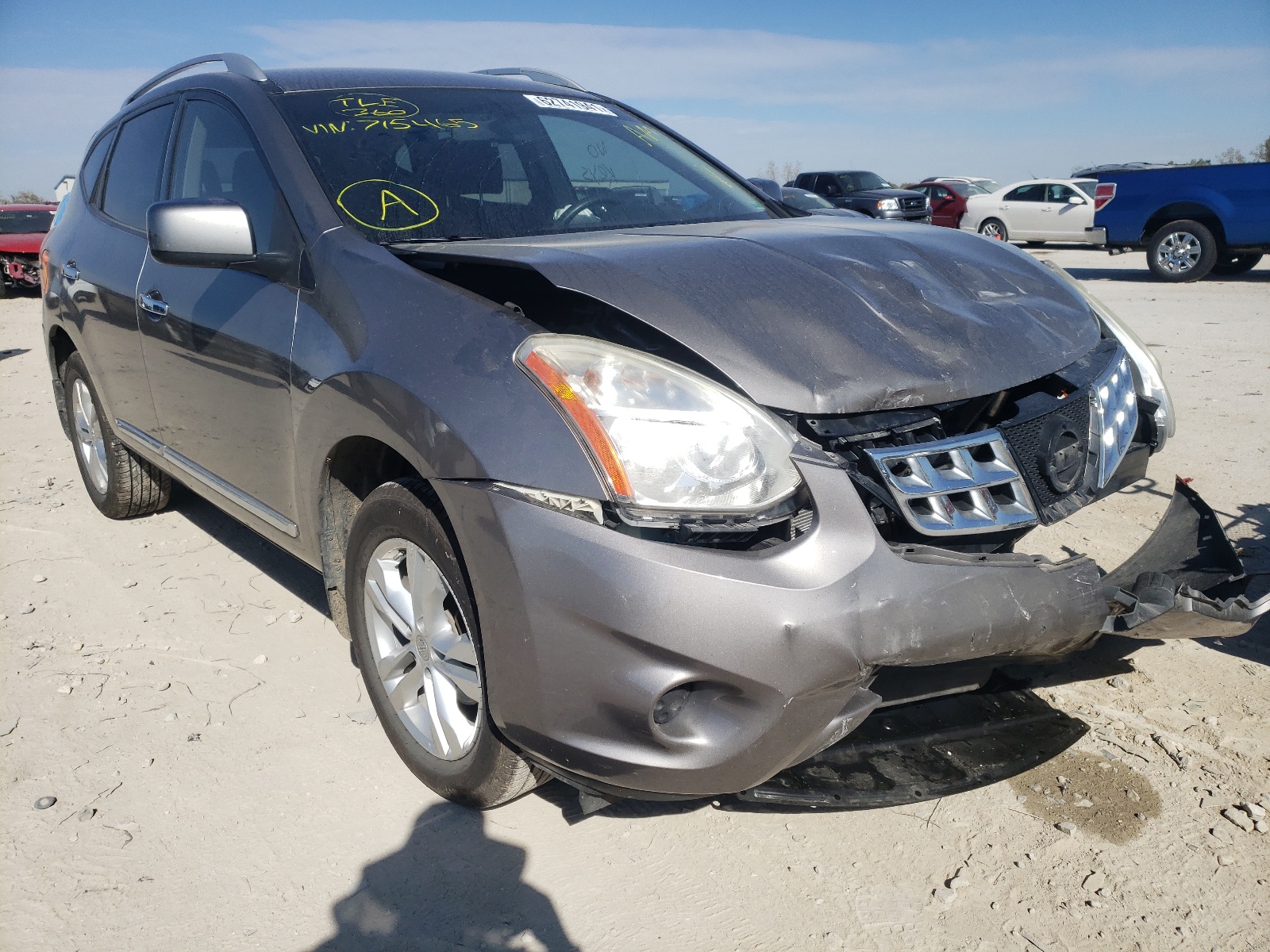 Photo 1 from auction – 2012 NISSAN ROGUE S with VIN JN8AS5MV2CW715465