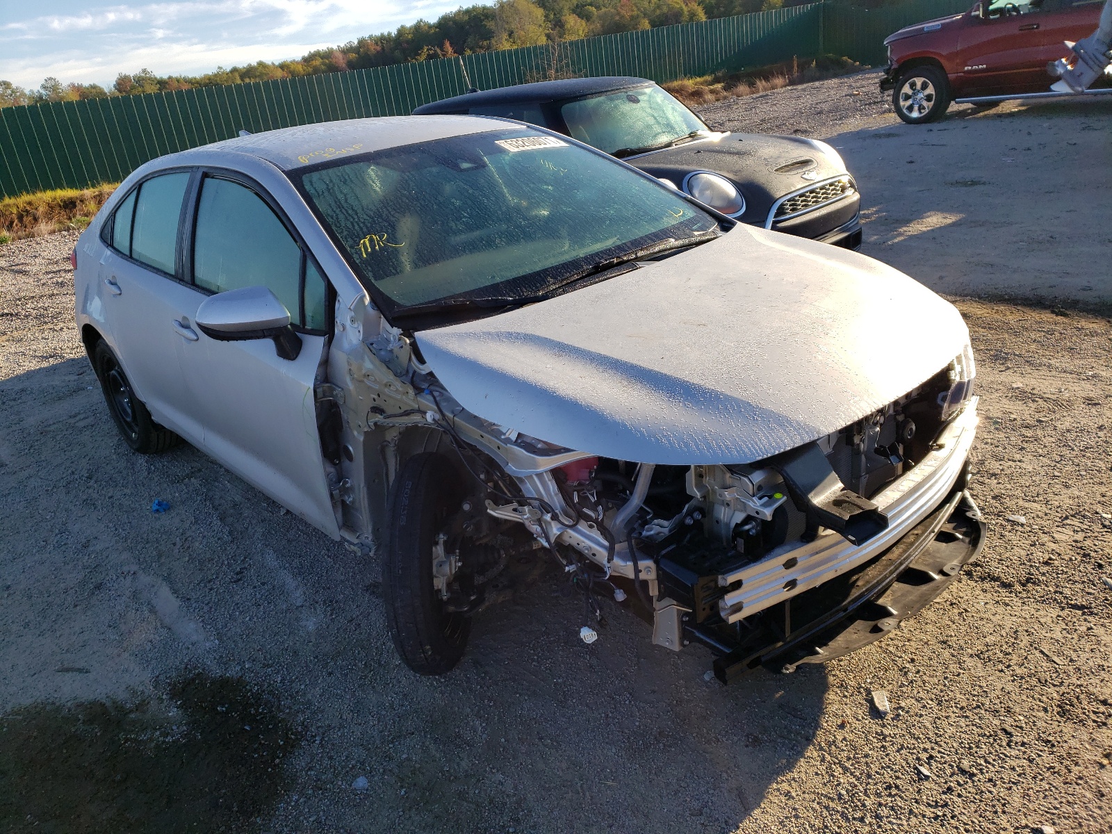 TOYOTA COROLLA LE 2022 with VIN 5YFEPMAE6NP277378 - Photo from auction