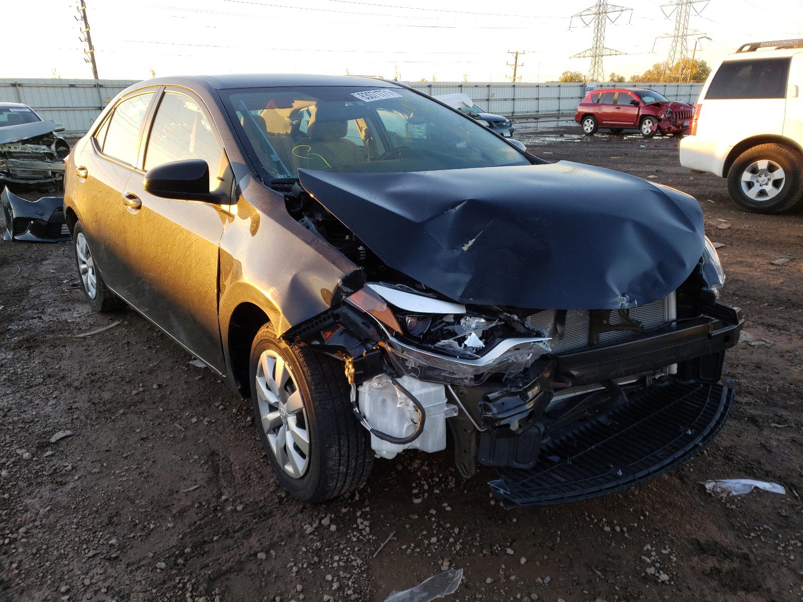 TOYOTA COROLLA L 2014 with VIN 5YFBURHE3EP086239 - Photo from auction