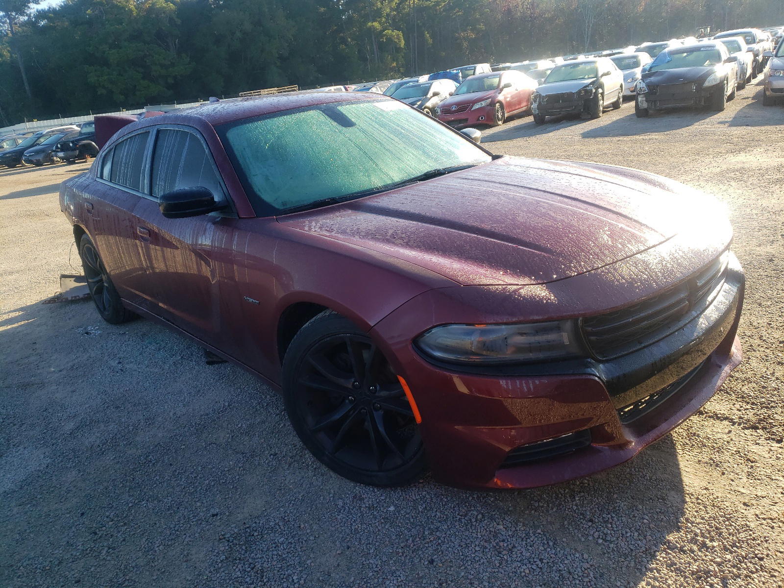 DODGE CHARGER R/ 2018 with VIN 2C3CDXCT9JH312786 - Photo from auction