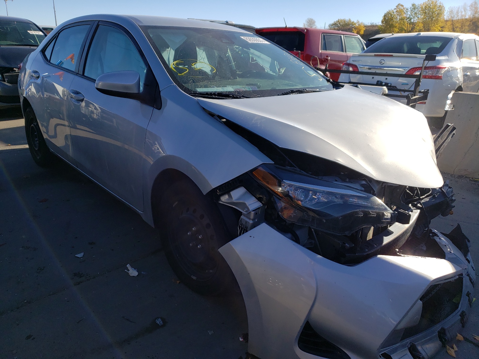 TOYOTA COROLLA L 2017 with VIN 5YFBURHE8HP621635 - Photo from auction