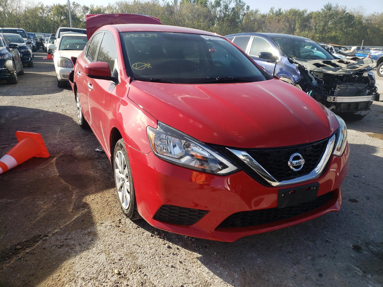 NISSAN SENTRA S 2017 with VIN 3N1AB7AP3HL696339 - Photo from auction