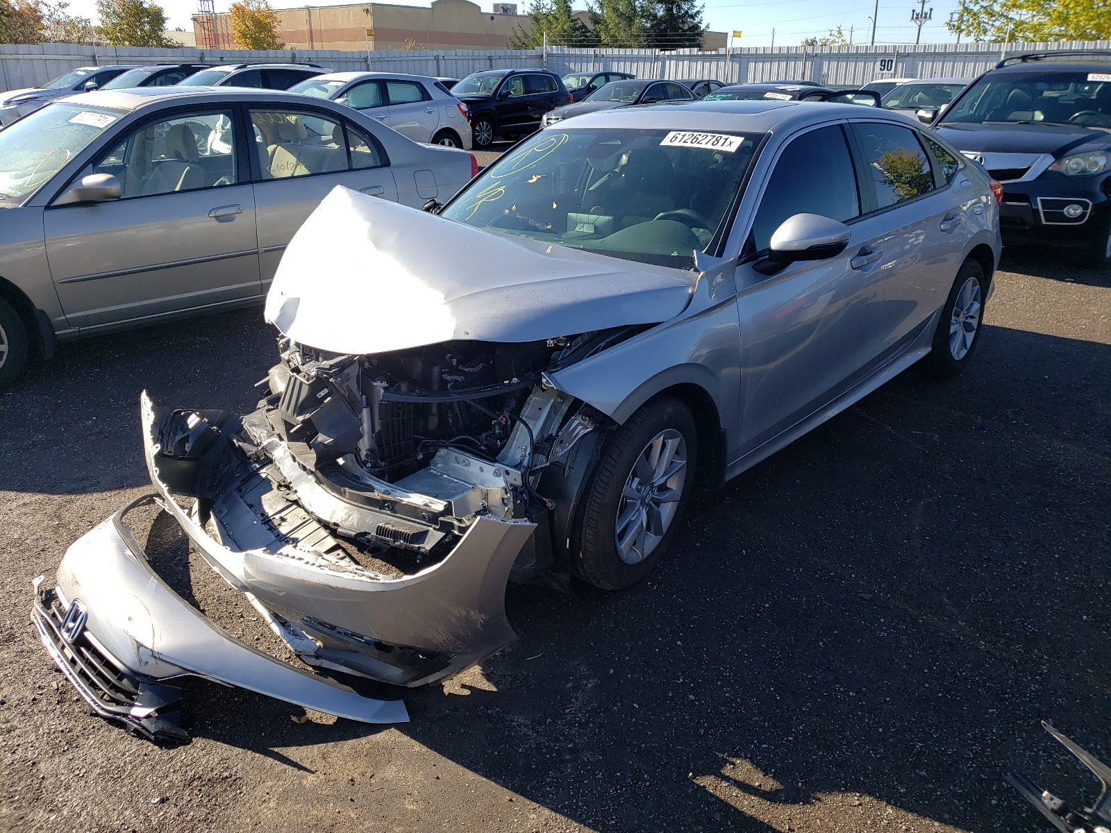 Photo 2 from auction – 2022 HONDA CIVIC EX with VIN 2HGFE2F37NH101663