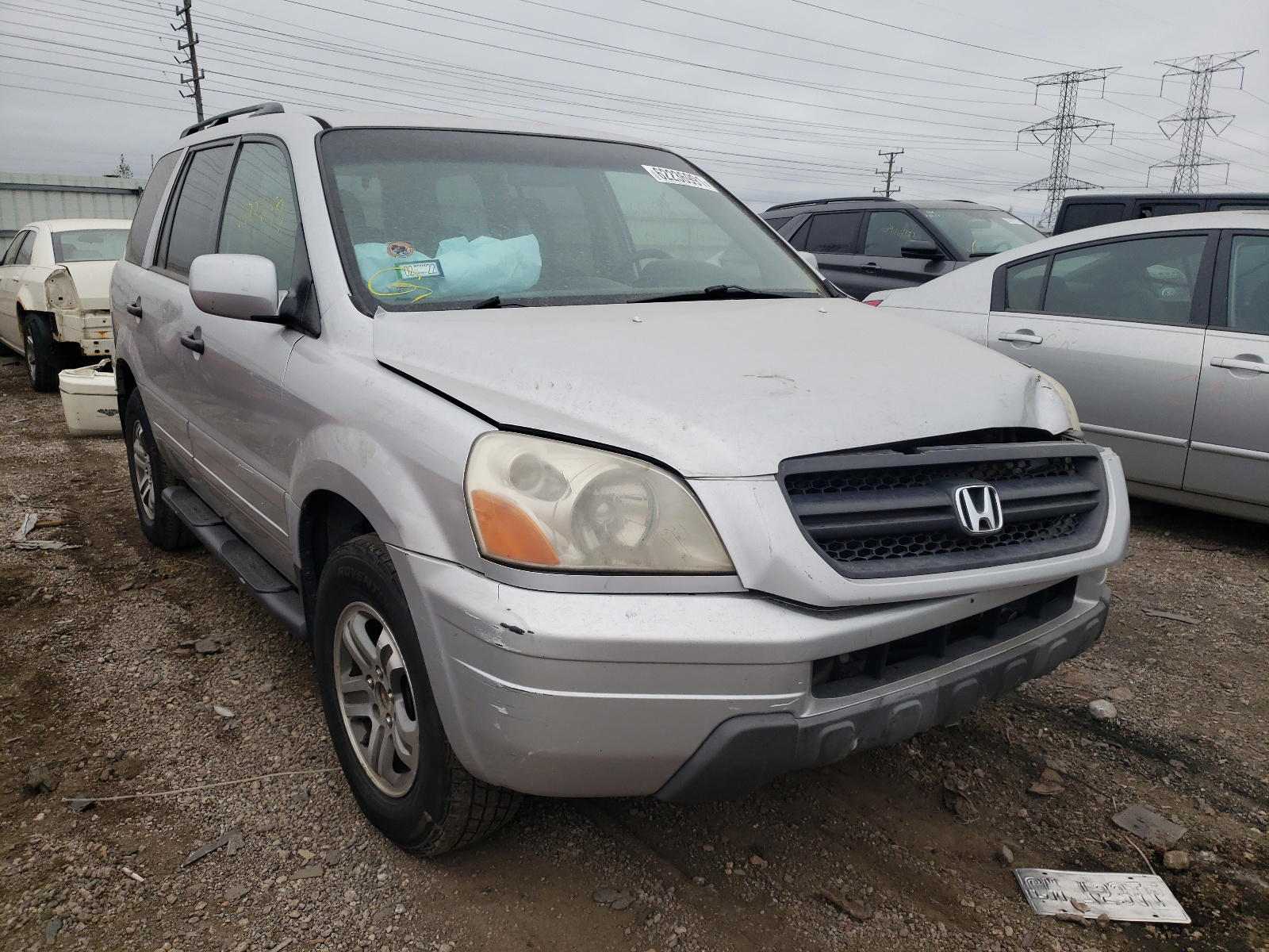 HONDA PILOT EX 2003 with VIN 2HKYF18423H506130 - Photo from auction