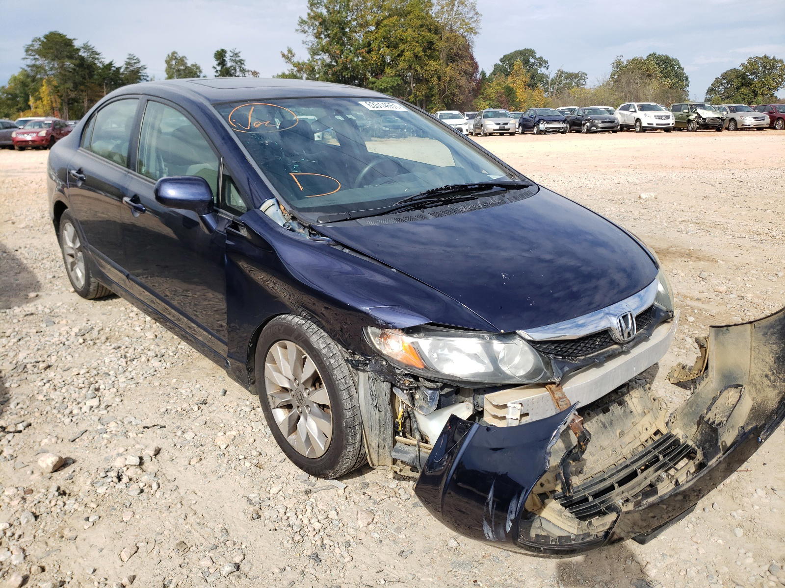 HONDA CIVIC EX 2011 with VIN 2HGFA1F88BH545356 - Photo from auction
