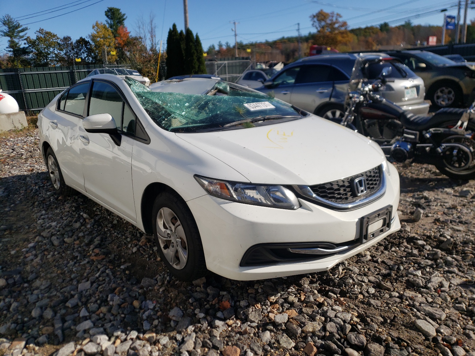 HONDA CIVIC LX 2015 with VIN 19XFB2F56FE227034 - Photo from auction