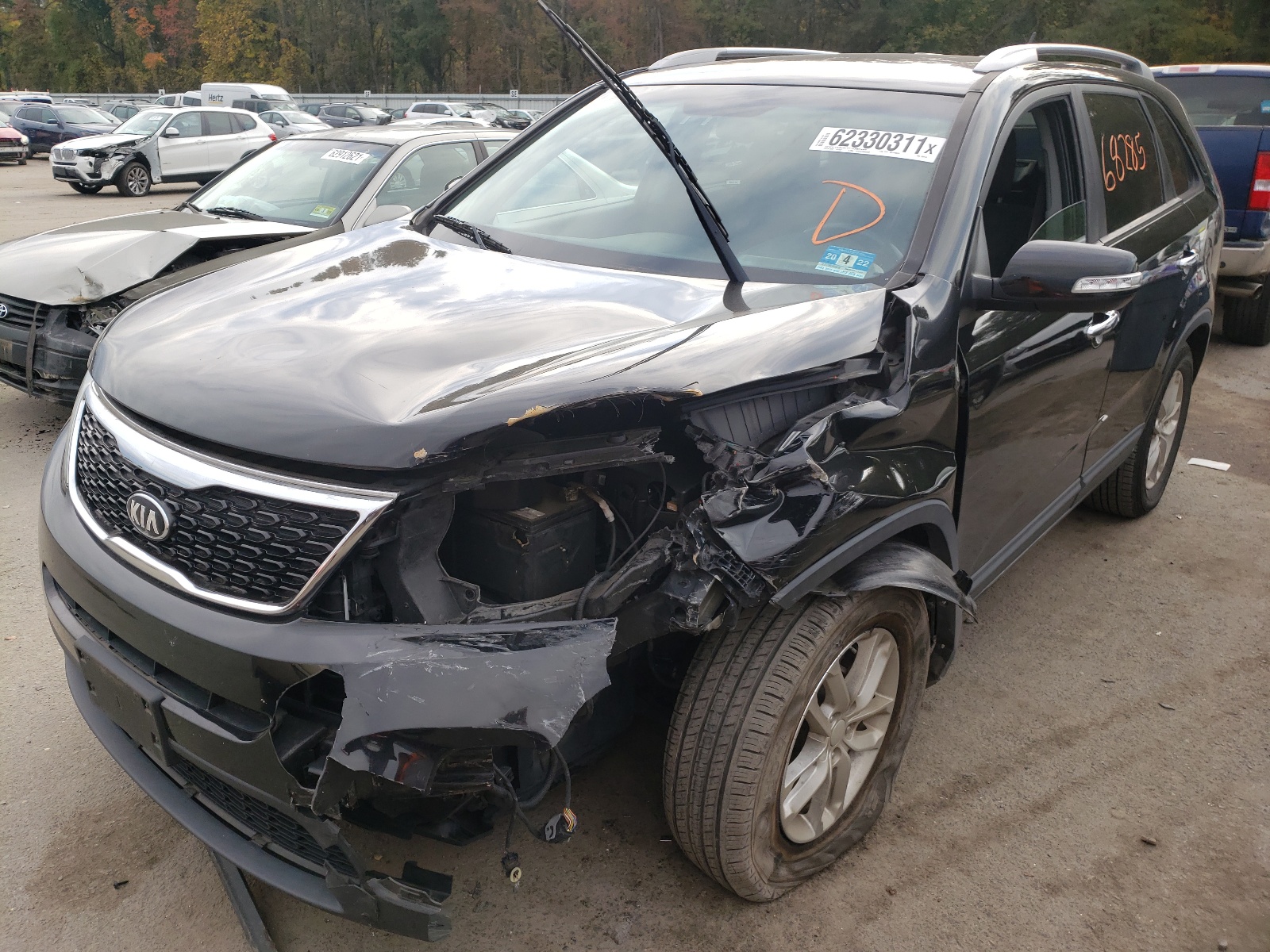 Photo 9 from auction – 2015 KIA SORENTO LX with VIN 5XYKT4A67FG599119