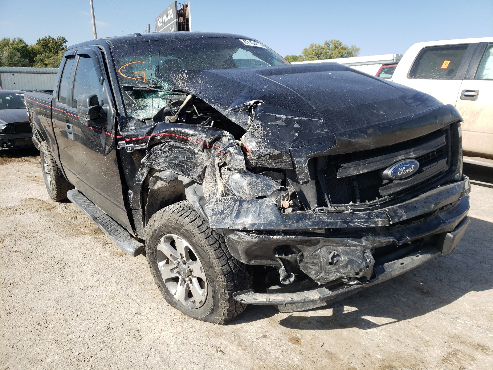 FORD F150 SUPER 2013 with VIN 1FTFX1EF1DKE22829 - Photo from auction