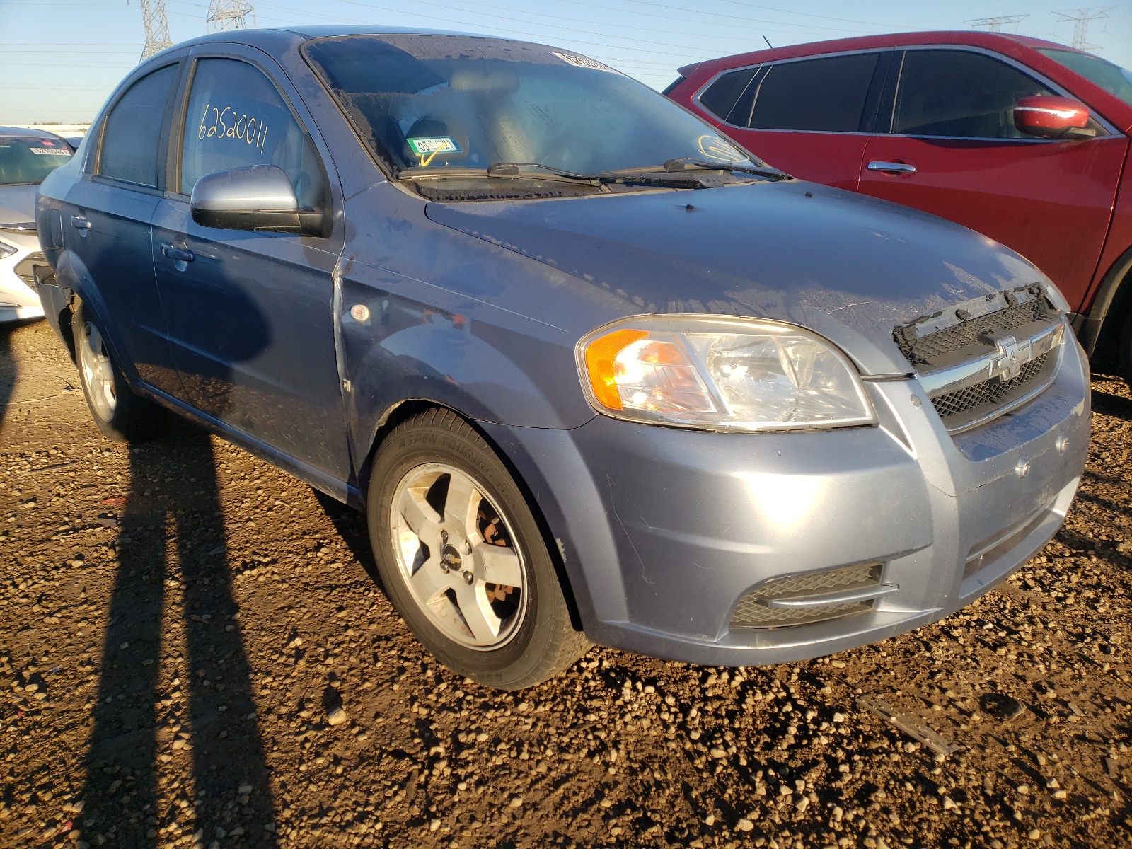 CHEVROLET AVEO LT 2007 with VIN KL1TG56627B187149 - Photo from auction