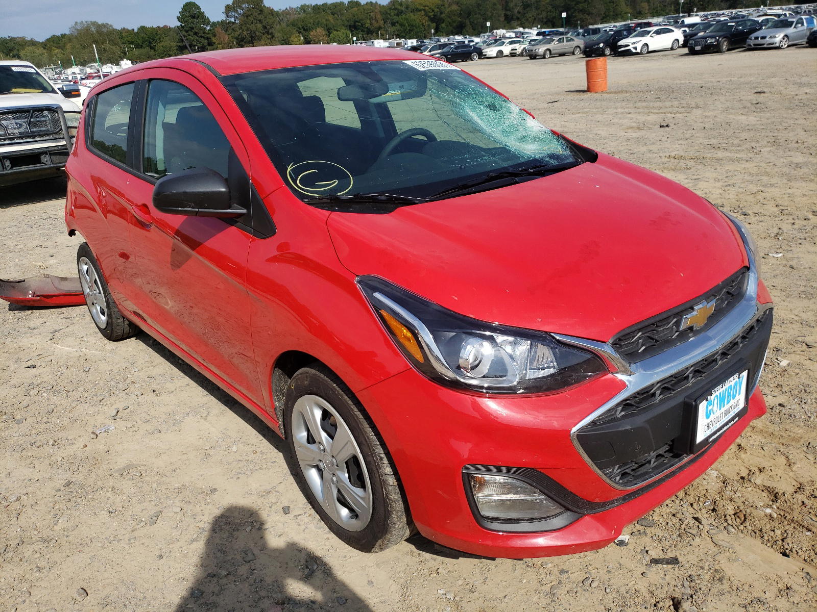 CHEVROLET SPARK LS 2021 with VIN KL8CB6SA0MC738250 - Photo from auction